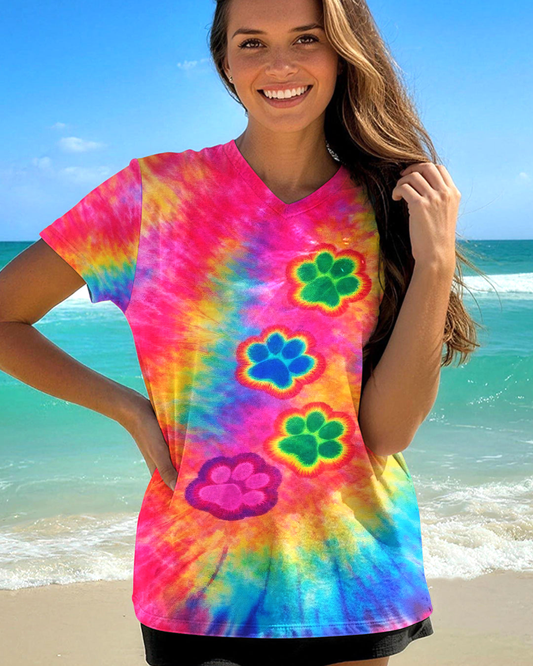 PAW PRINT  TRAIL SWIRL ALL OVER PRINT - TLHG1103262