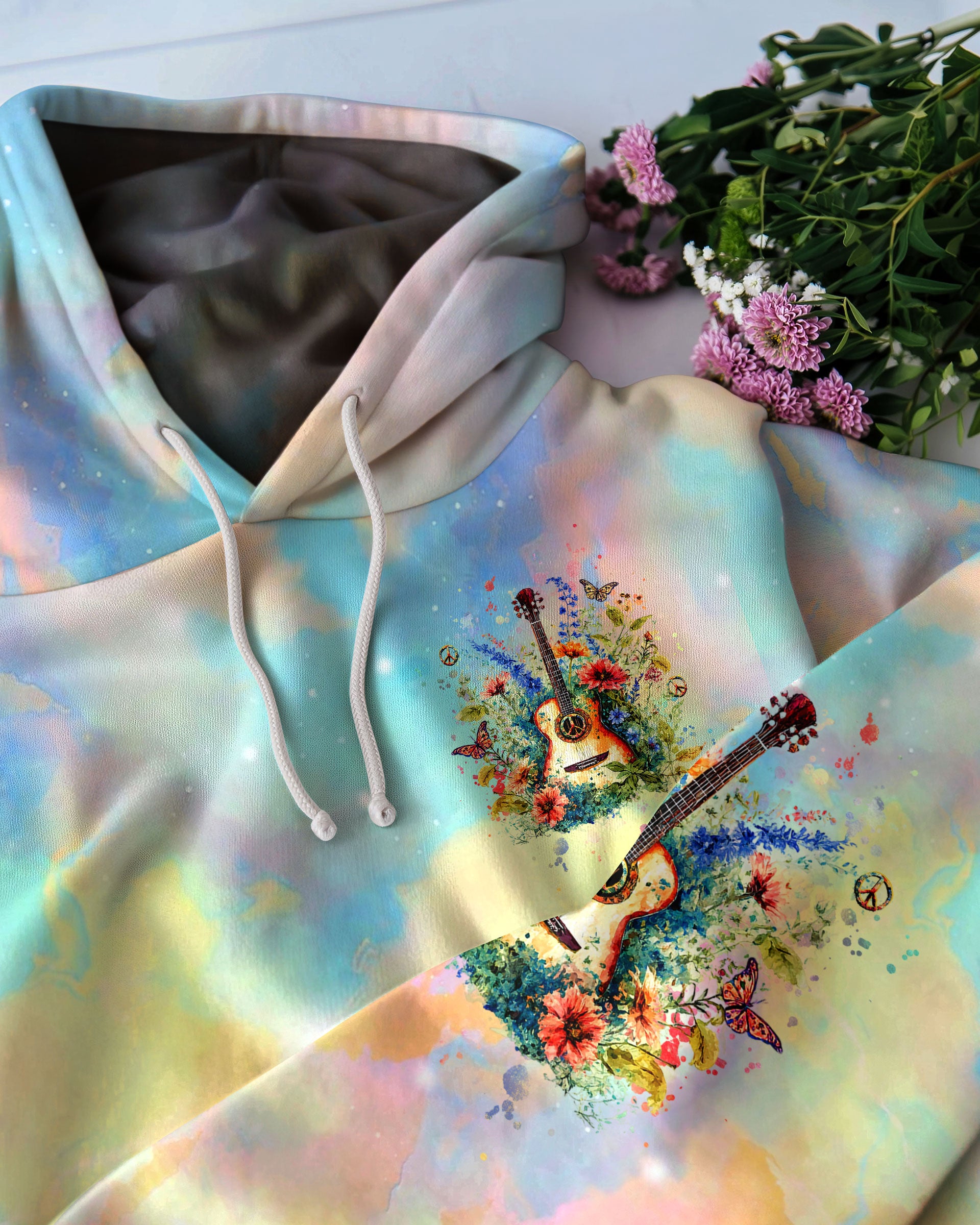 WHISPER WORDS OF WISDOM GUITAR ALL OVER PRINT - YHHG2209253