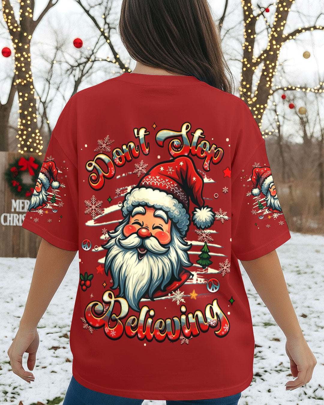 DON'T STOP BELIEVING CHRISTMAS ALL OVER PRINT - YHHG2910252