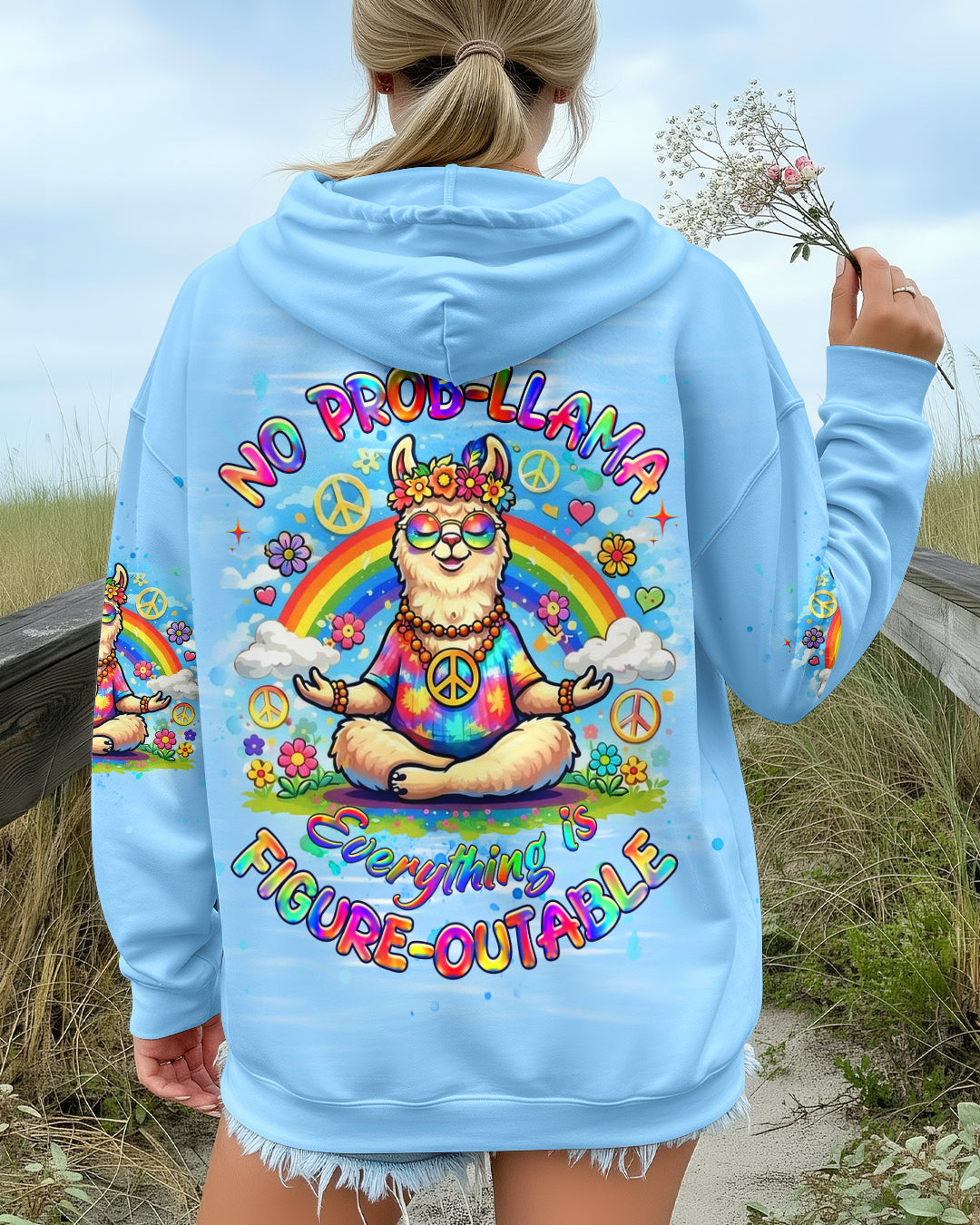 NO PROB-LLAMA ALL OVER PRINT - YHHG1102261