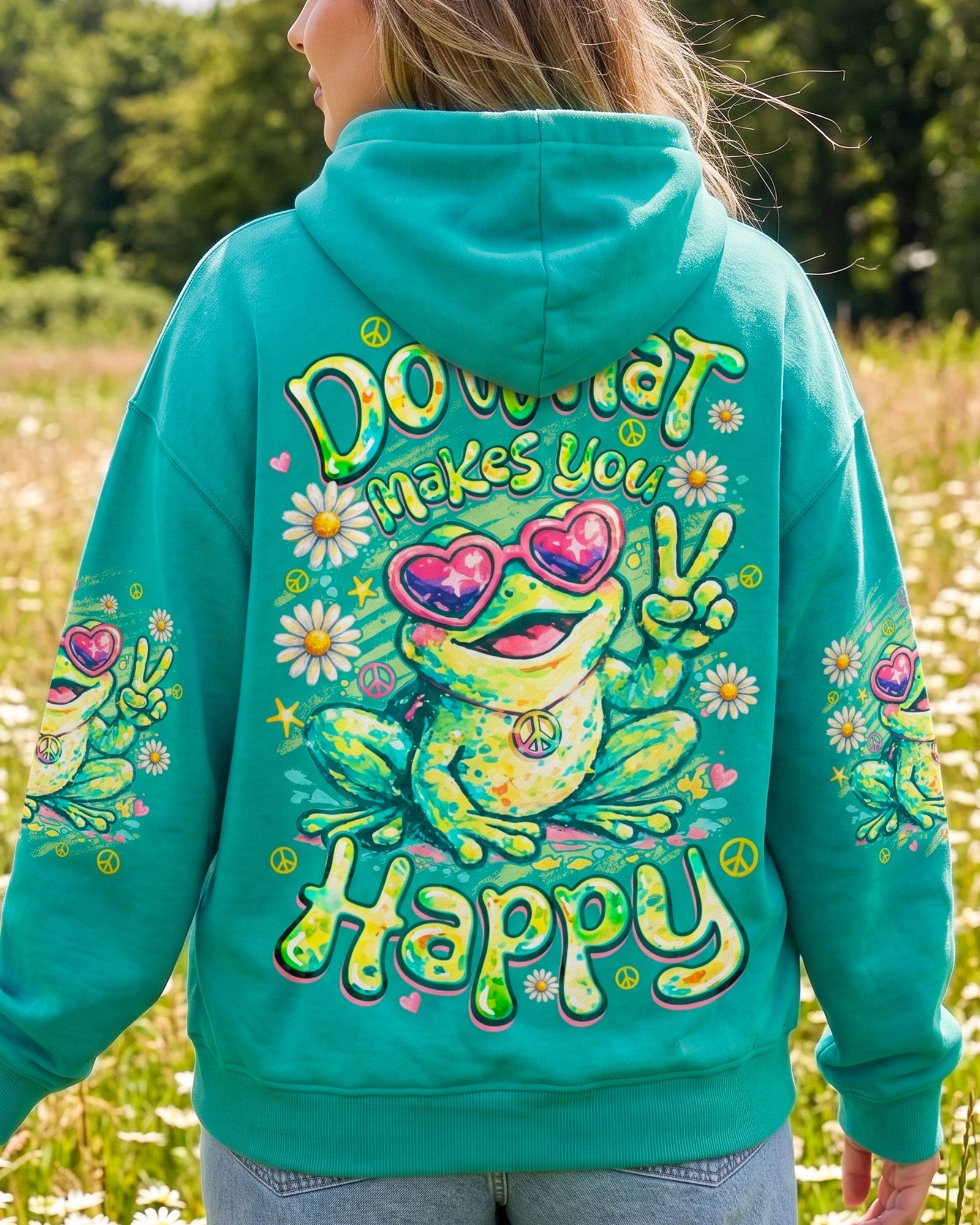 DO WHAT MAKES YOU HAPPY FROG ALL OVER PRINT - TYQY1307262