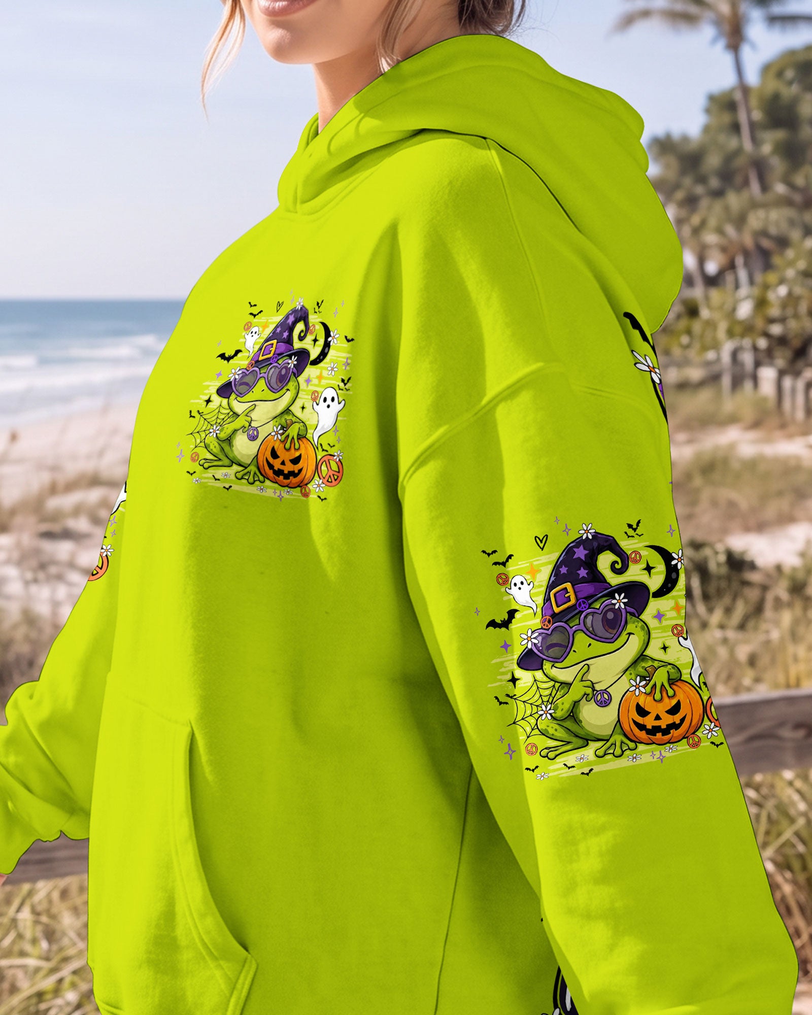 A WEE BIT WICKED FROG WITCH HALLOWEEN ALL OVER PRINT - TY2707261