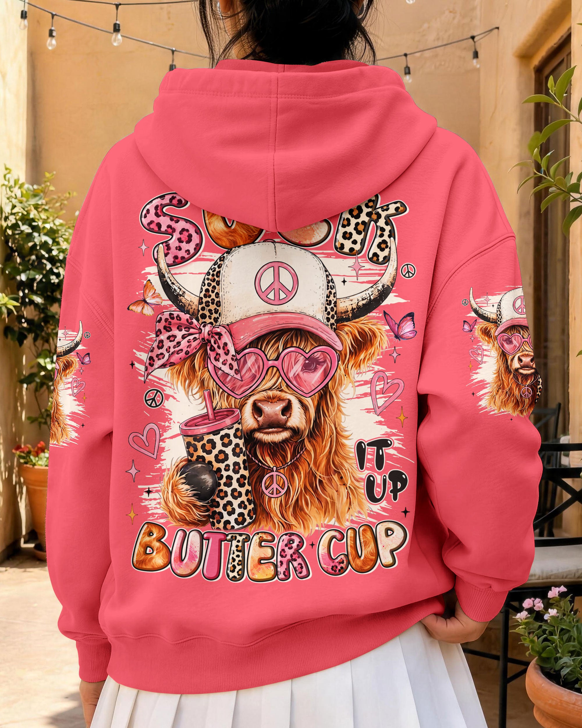 SUCK IT UP BUTTERCUP HIGHLAND COW ALL OVER PRINT - TYLN0608261