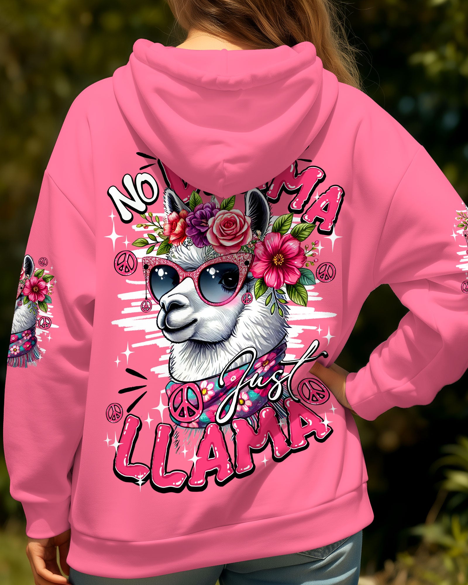 NO DRAMA JUST LLAMA ALL OVER PRINT - TY1610251