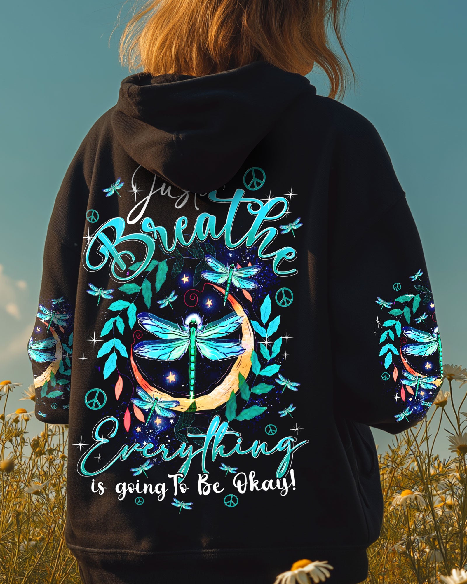 JUST BREATHE DRAGONFLY ALL OVER PRINT - TY2110251