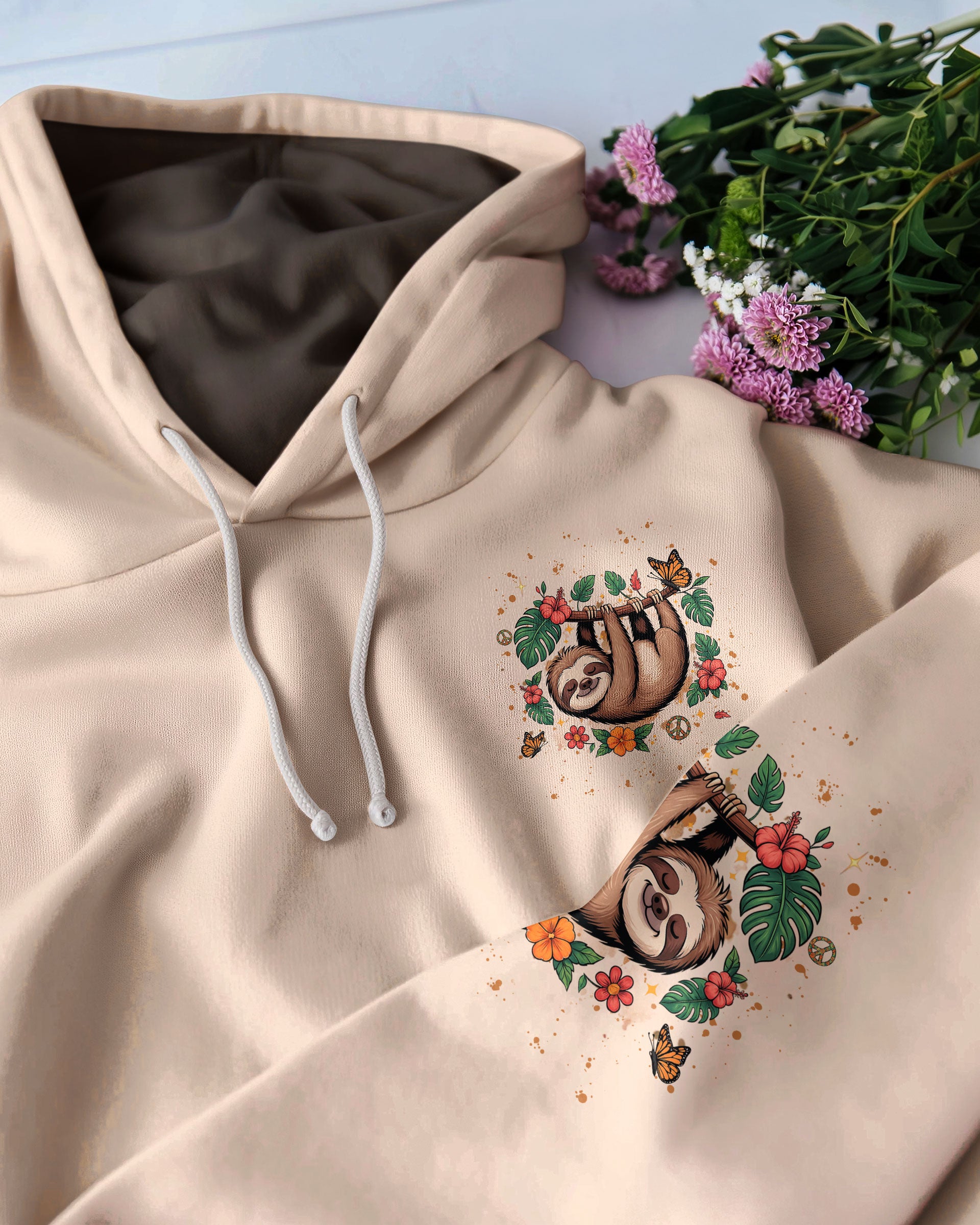 JUST BREATHE SLOTH ALL OVER PRINT - YHHG1509251