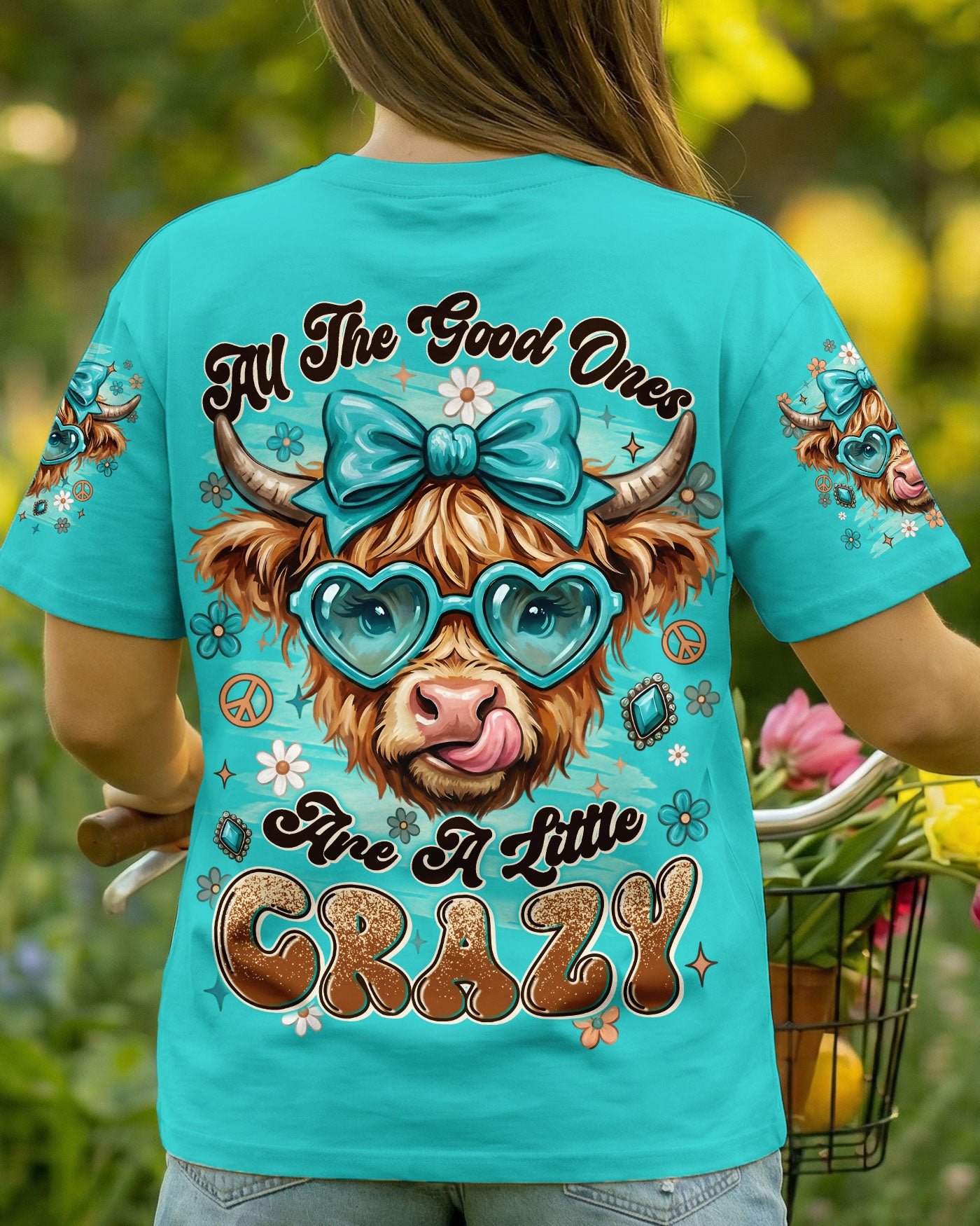 ALL THE GOOD ONES ARE A LITTLE CRAZY COW ALL OVER PRINT - TYLN1004261