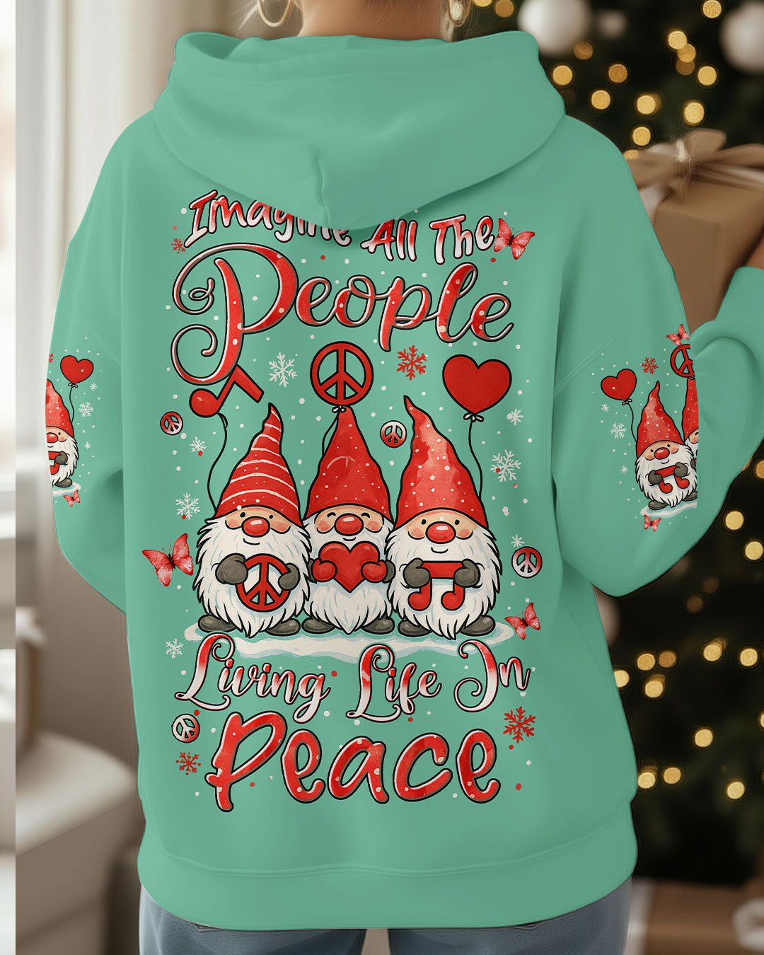 IMAGINE ALL THE PEOPLE LIVING LIFE IN PEACE CHRISTMAS ALL OVER PRINT - YHLN0411251