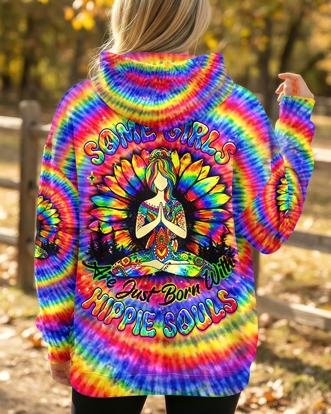 SOME GIRLS ARE JUST BORN WITH HIPPIE SOULS ALL OVER PRINT - YHHG2602261