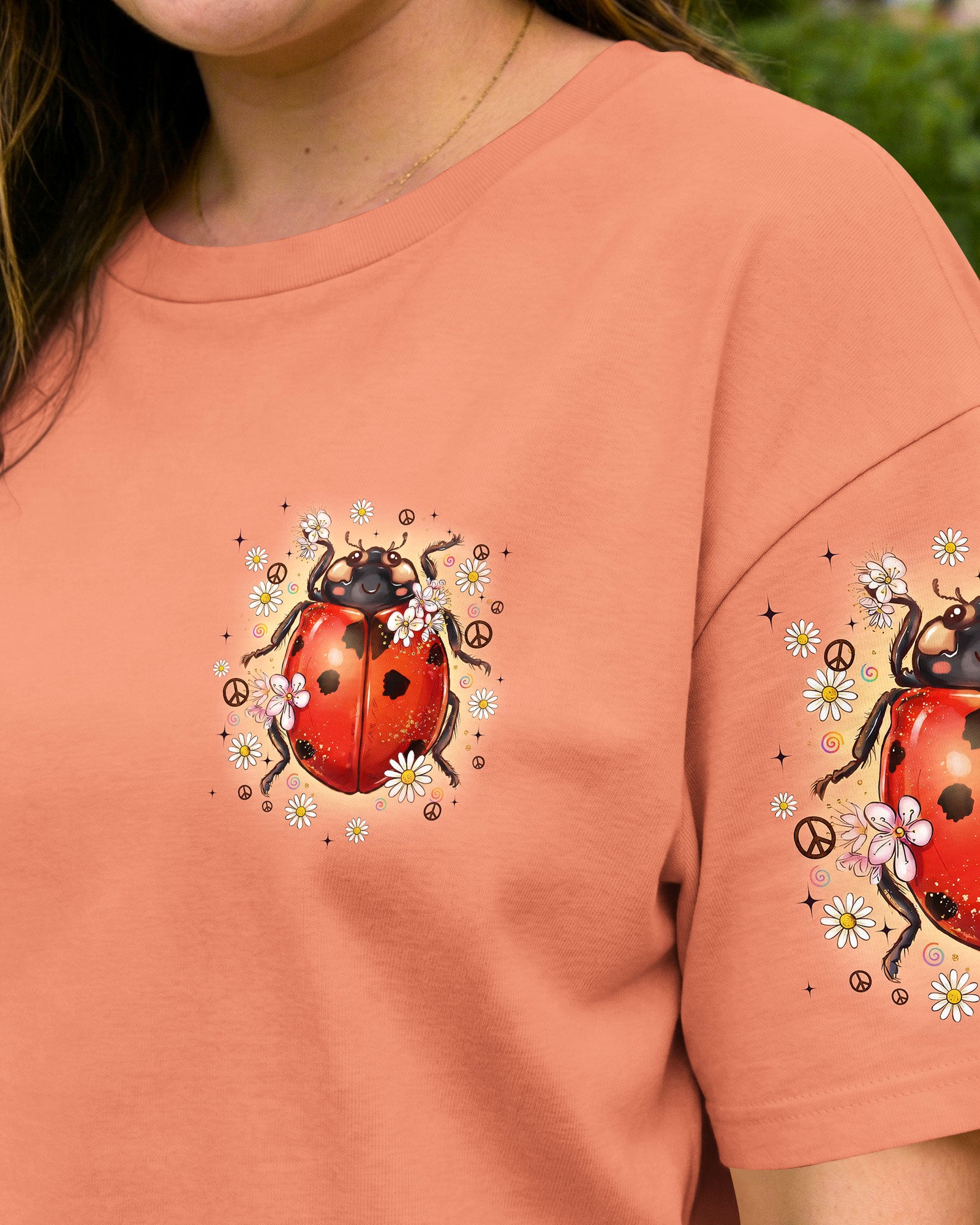 BUTTERFLY KISSES AND LADYBUG HUGS ALL OVER PRINT - TYQY0705262