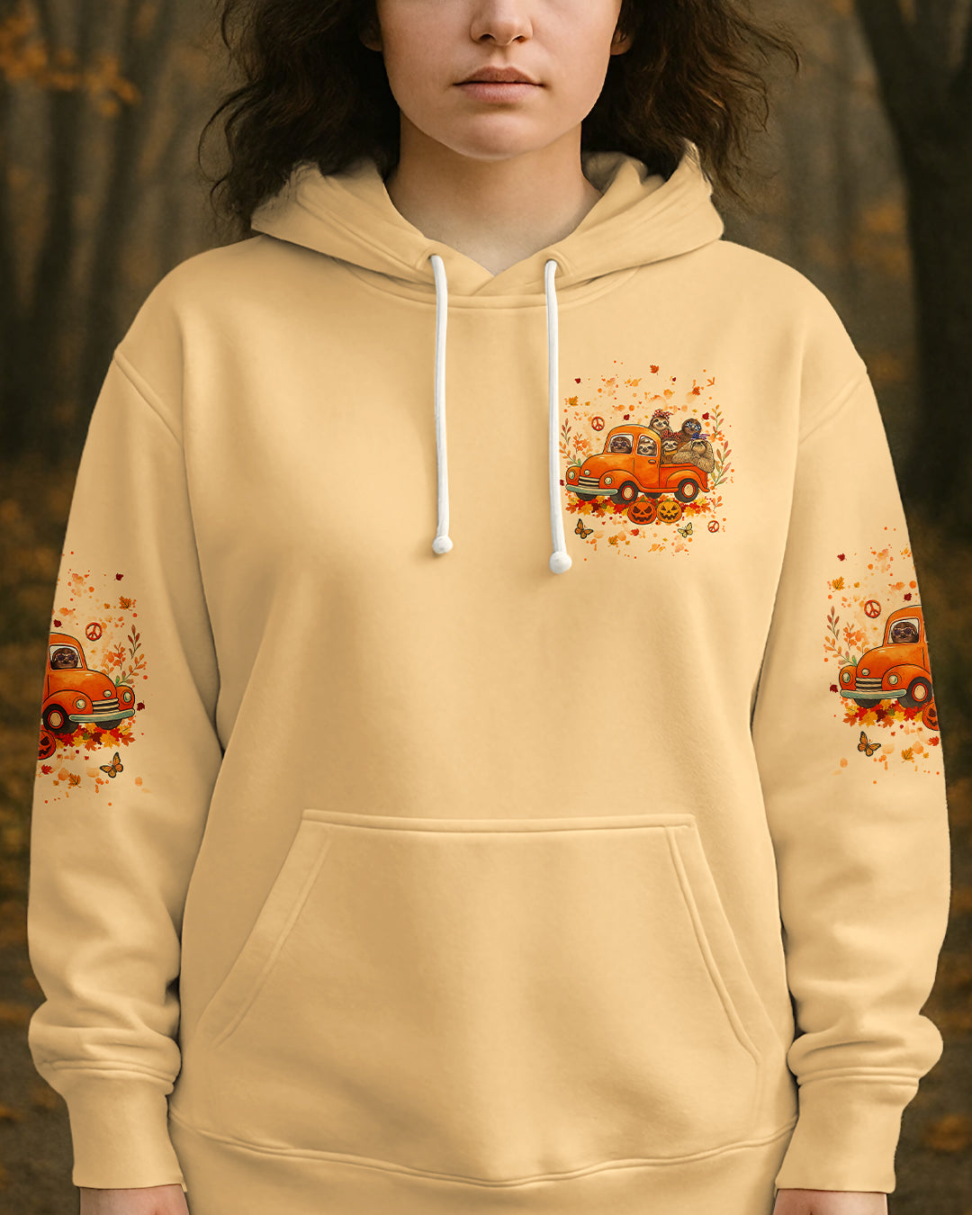 LET'S GO GIRLS SLOTH ALL OVER  PRINT - YHHG0108252