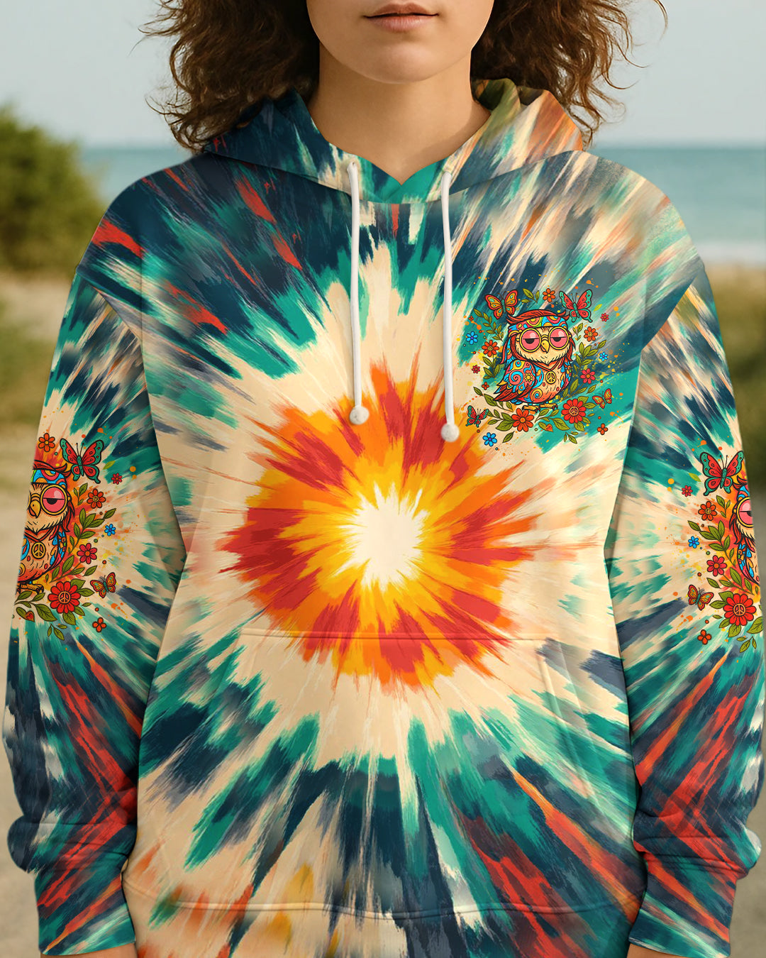 DON'T MIND ME JUST WINGING IT OWL ALL OVER PRINT - YHHG1107252