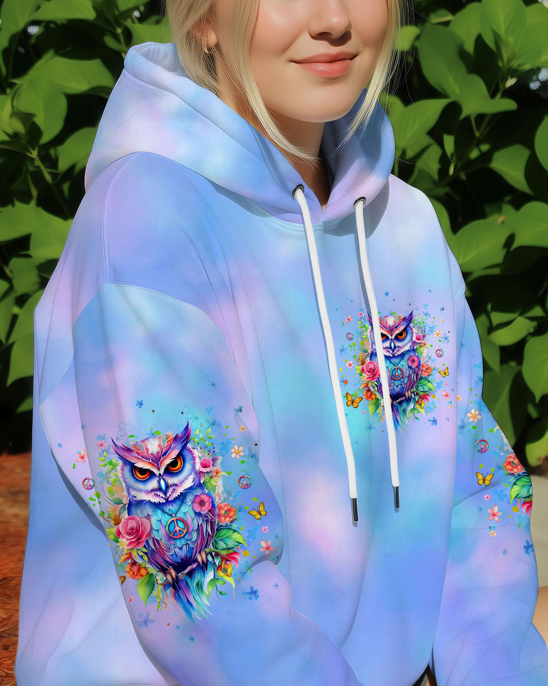 WHISPER WORDS OF WISDOM LET IT BE OWL ALL OVER PRINT - YHHG2310251
