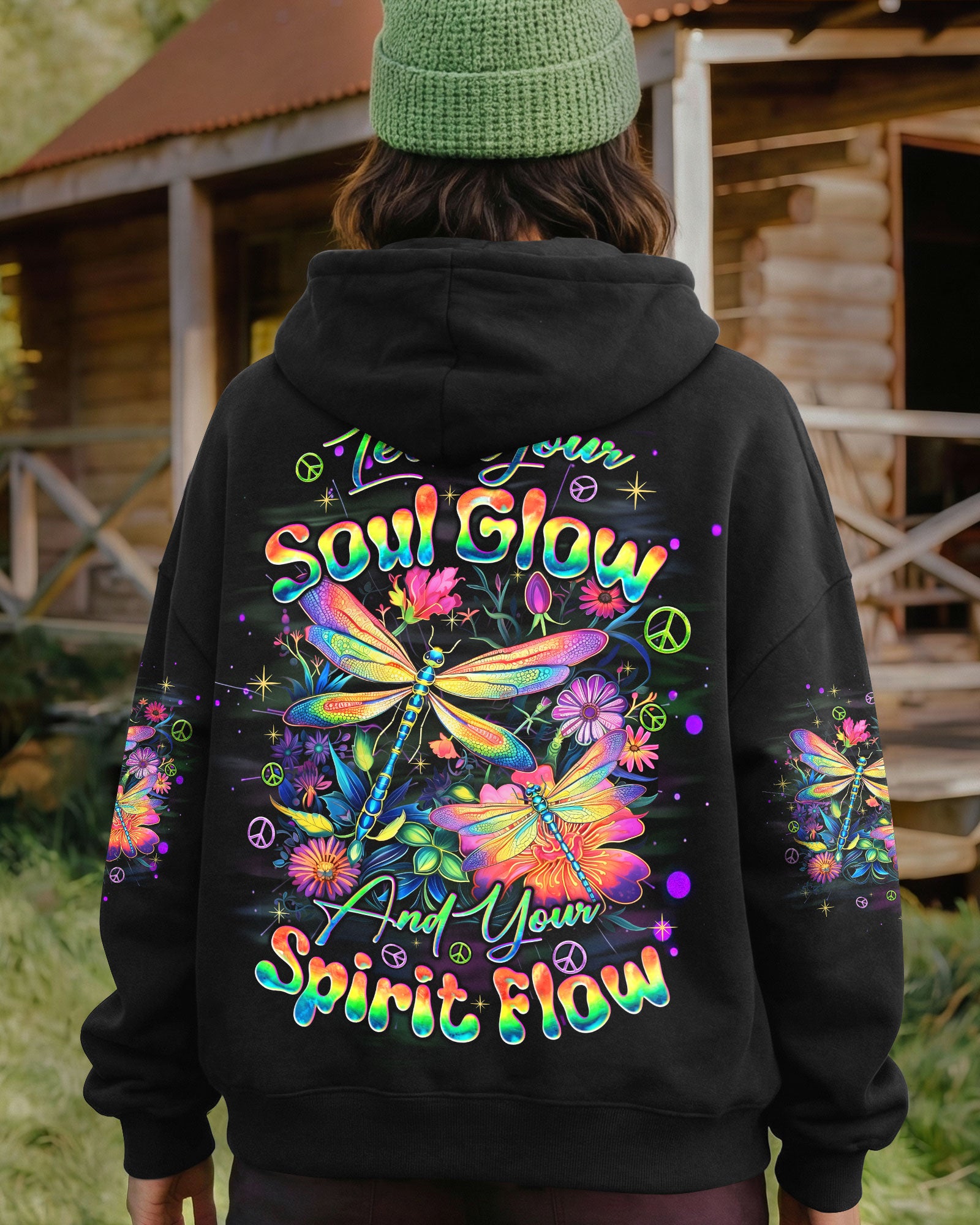 LET YOUR SOUL GLOW DRAGONFLY ALL OVER PRINT - TYQY2301261