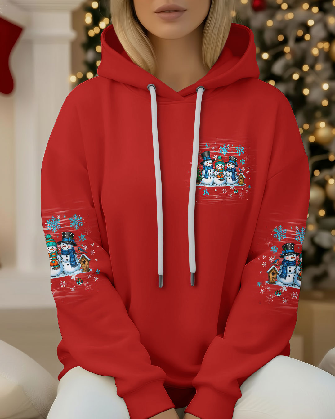 LET IT SNOW SNOWMAN CHRISTMAS ALL OVER PRINT - YHHG2110252