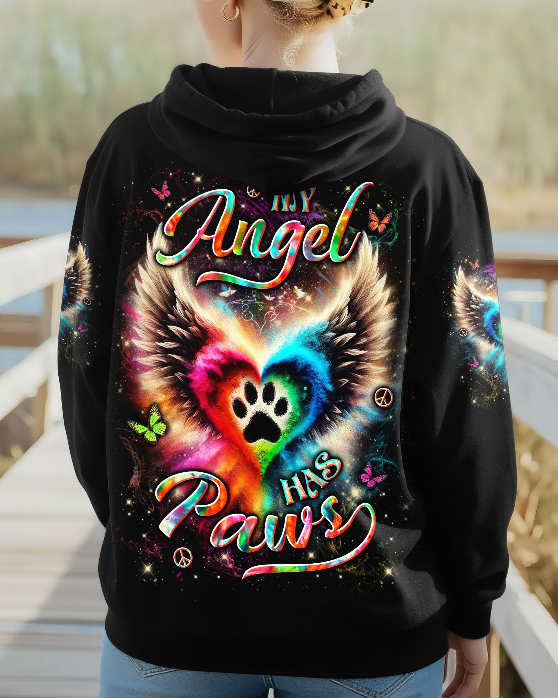 MY ANGEL HAS PAWS ALL OVER PRINT - YHLN2512252