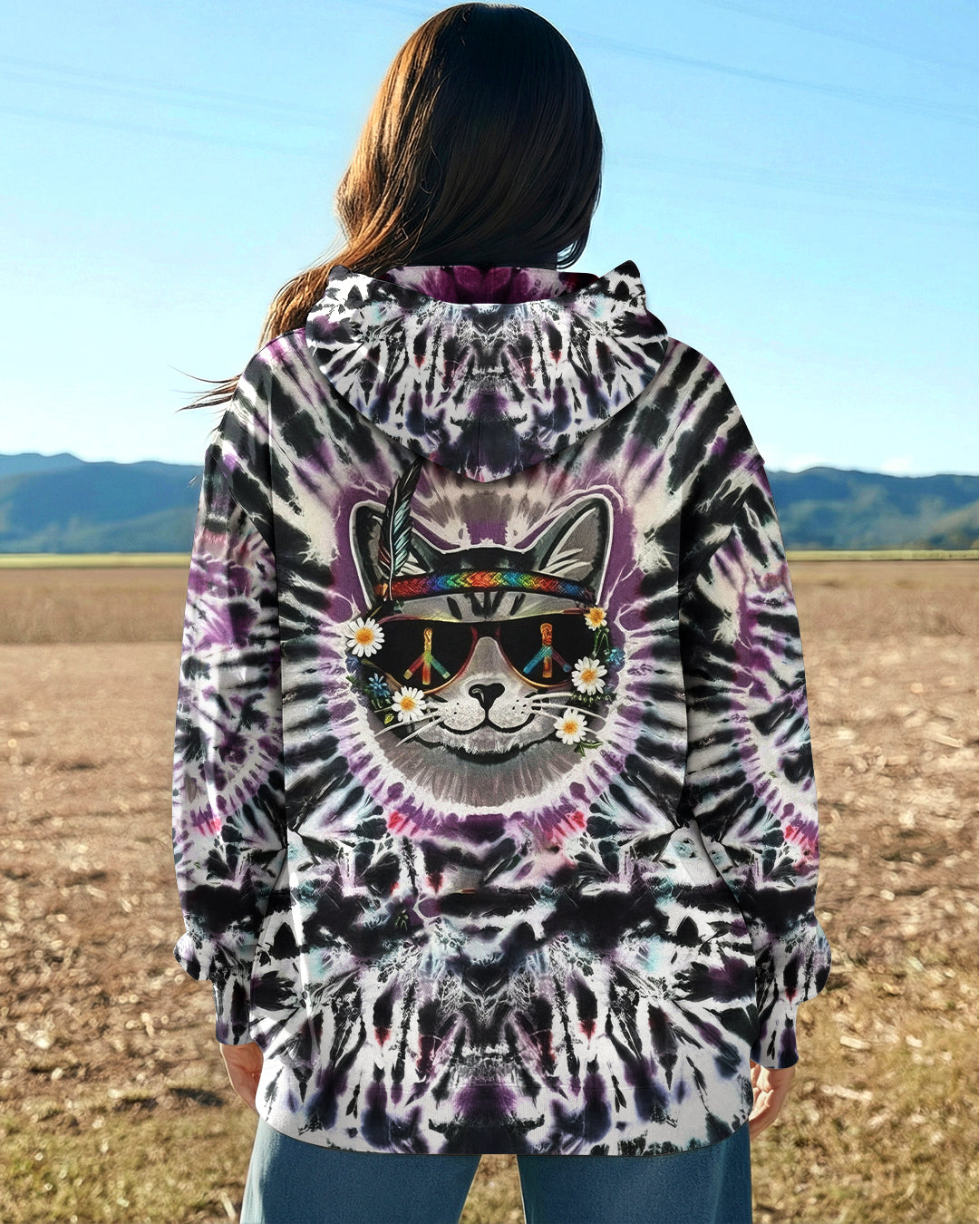 GROOVY COOL CAT ALL OVER PRINT - YHHG2701262