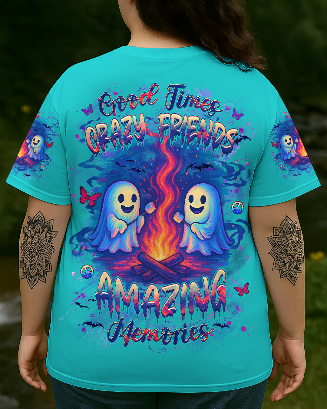 GOOD TIMES CRAZY FRIEND HALLOWEEN ALL OVER PRINT - YHHG2407253
