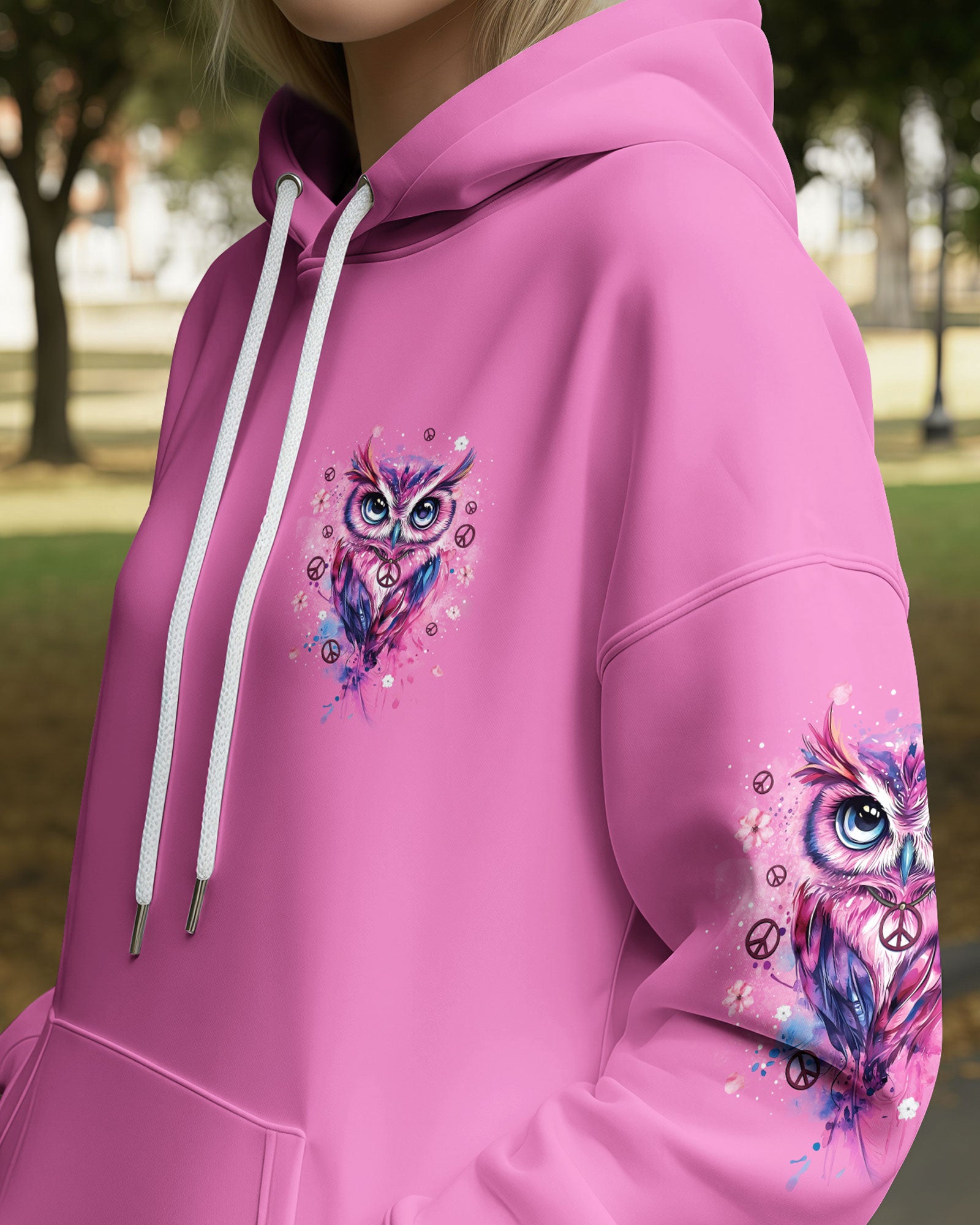 WHISPER WORDS OF WISDOM LET IT BE OWL ALL OVER PRINT - TYQY1610251