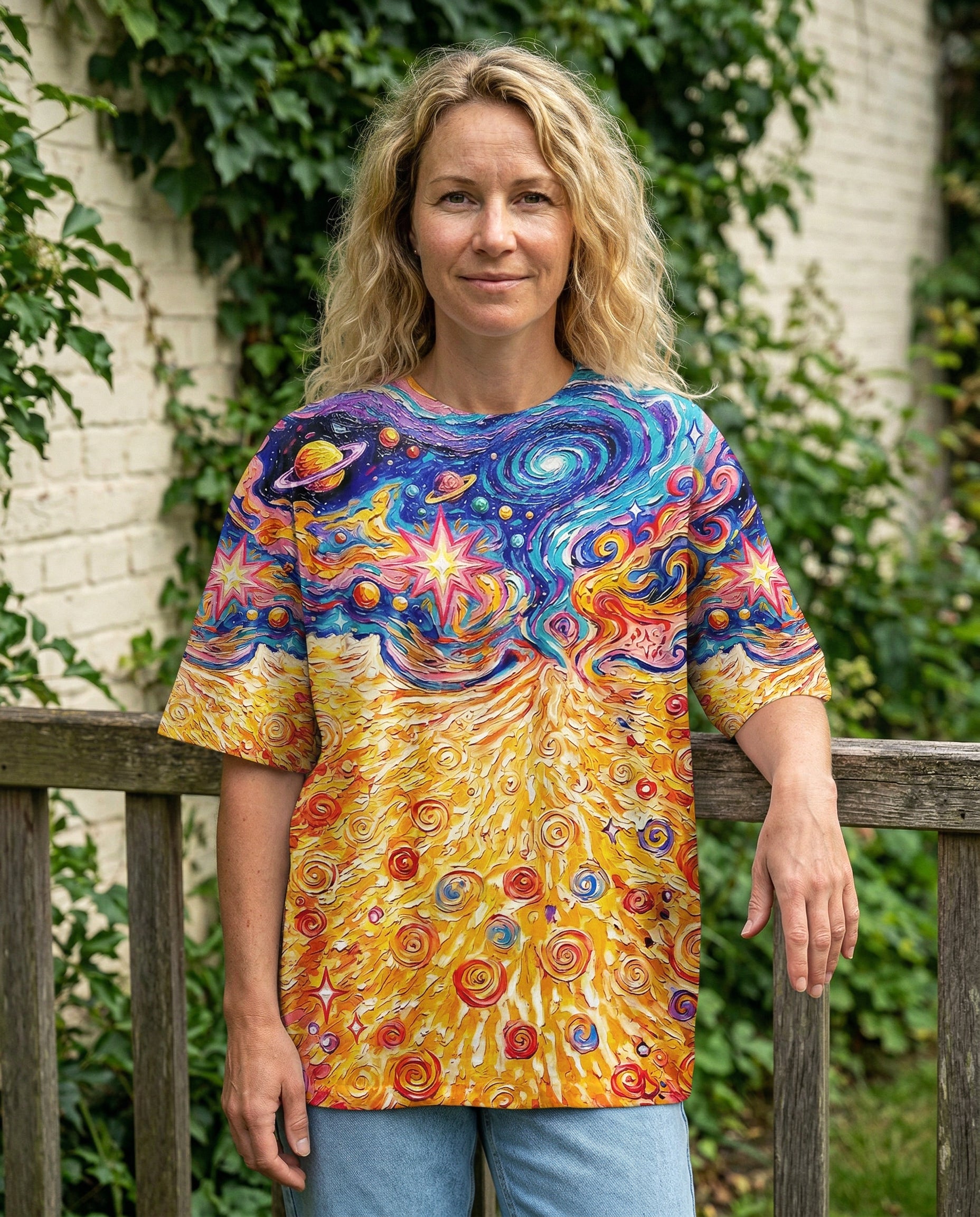 GALAXY CAT BURST SWIRL ALL OVER PRINT - TM0604261