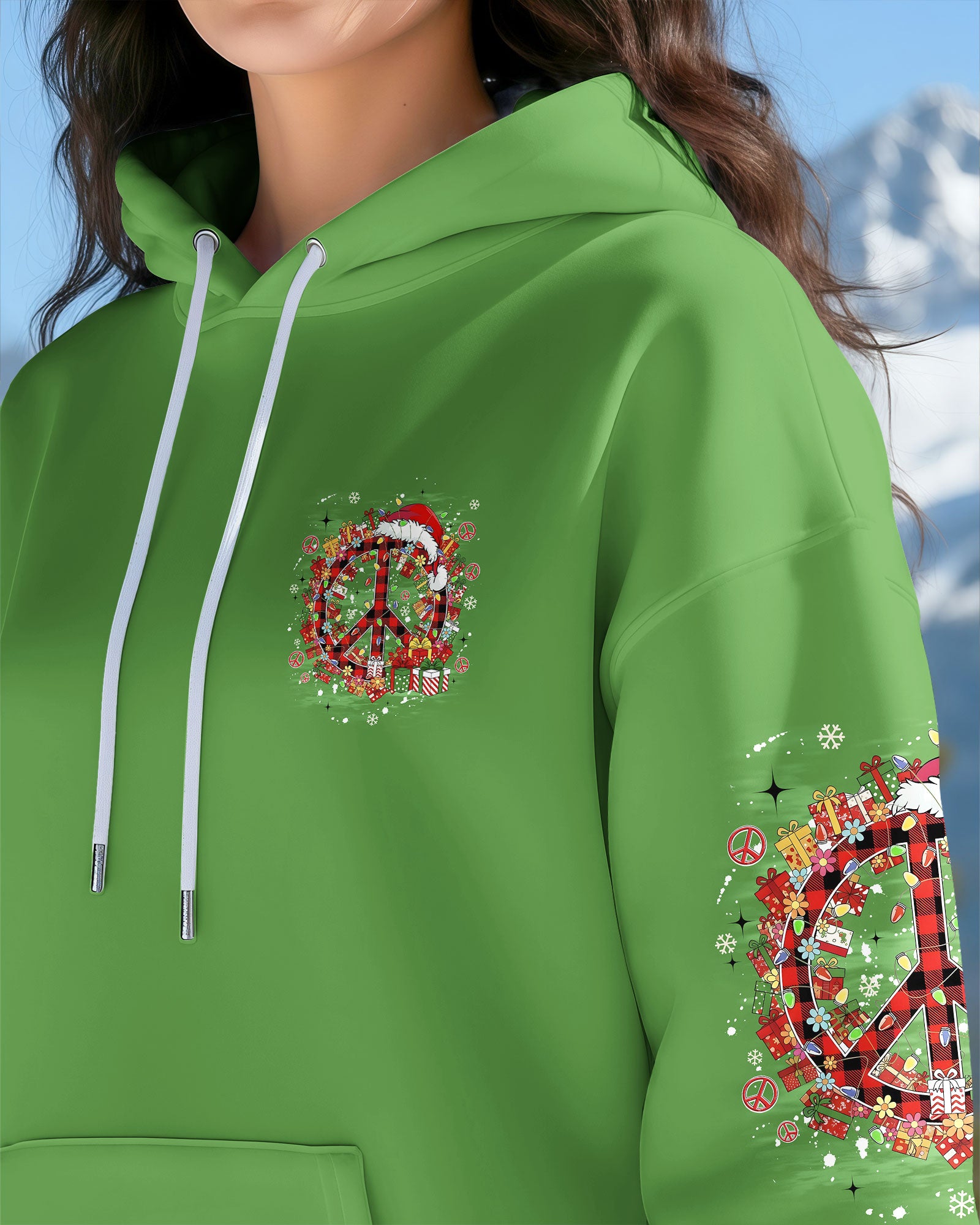 IMAGINE ALL THE PEOPLE LIVING LIFE IN PEACE CHRISTMAS TIE DYE ALL OVER PRINT - TYQY1411251