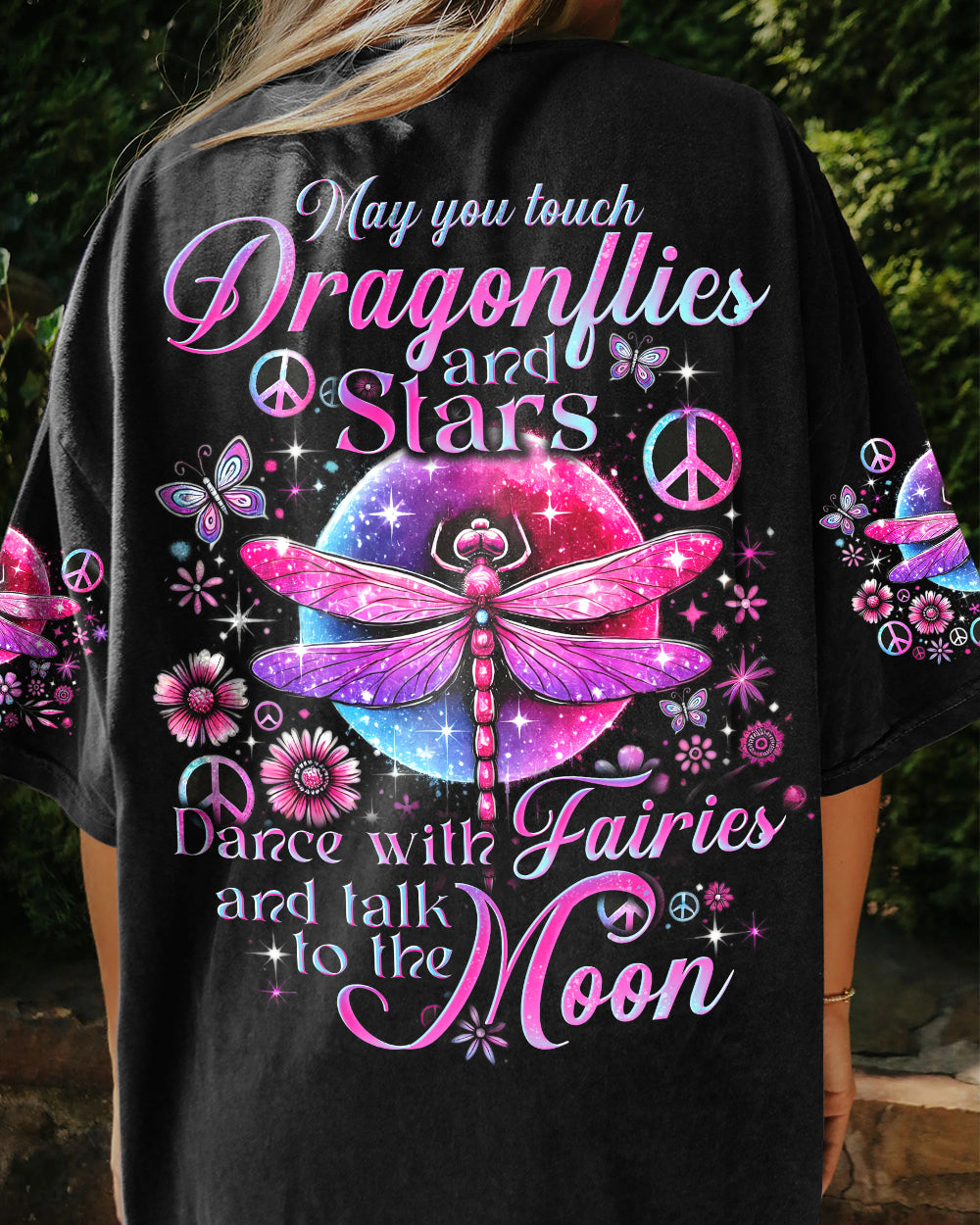 MAY YOU TOUCH DRAGONFLIES AND STARS ALL OVER PRINT - TYTD1107242