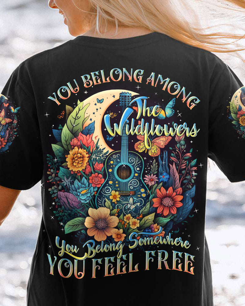 YOU BELONG AMONG THE WILDFLOWERS GUITAR ALL OVER PRINT - TLNZ0805231