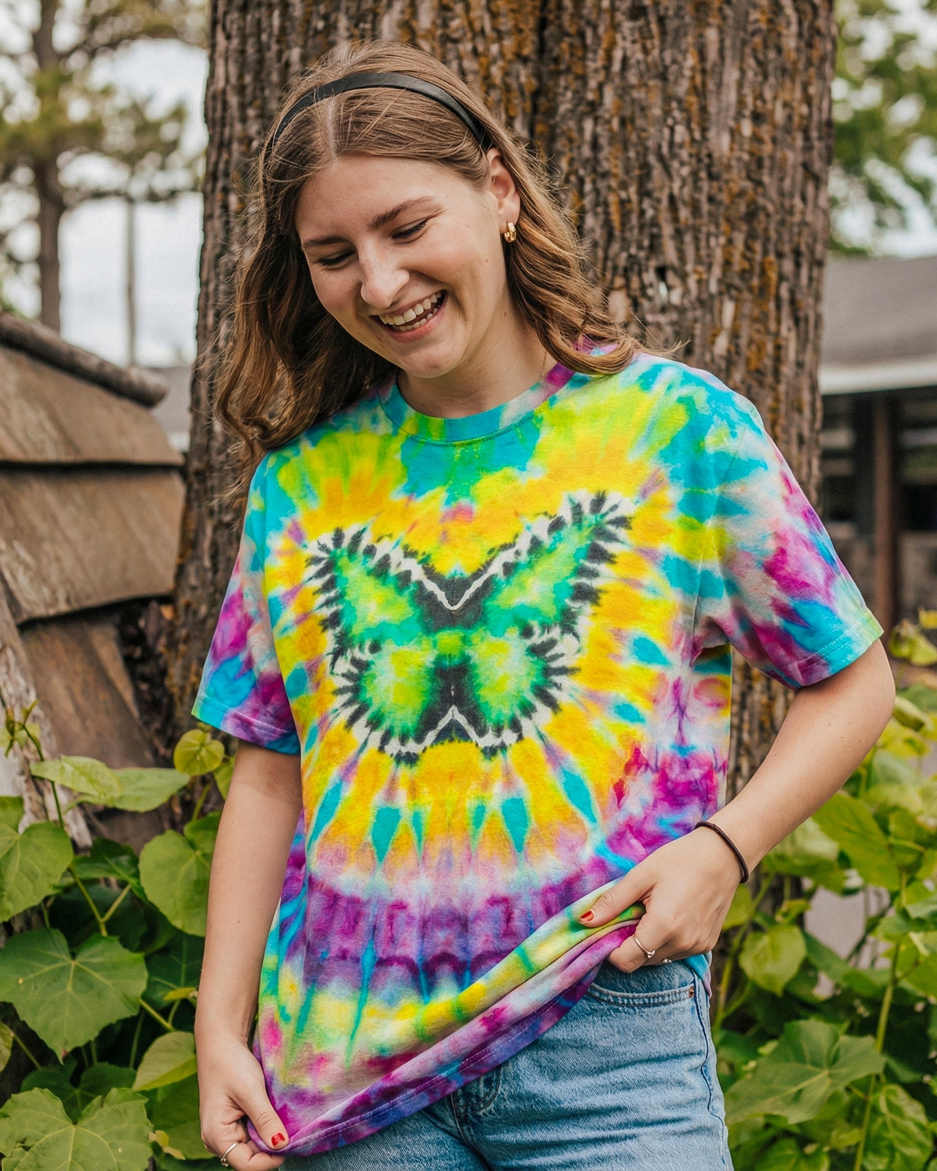 HIPPIE BUTTERFLY SWIRL ALL OVER PRINT - KM0104261