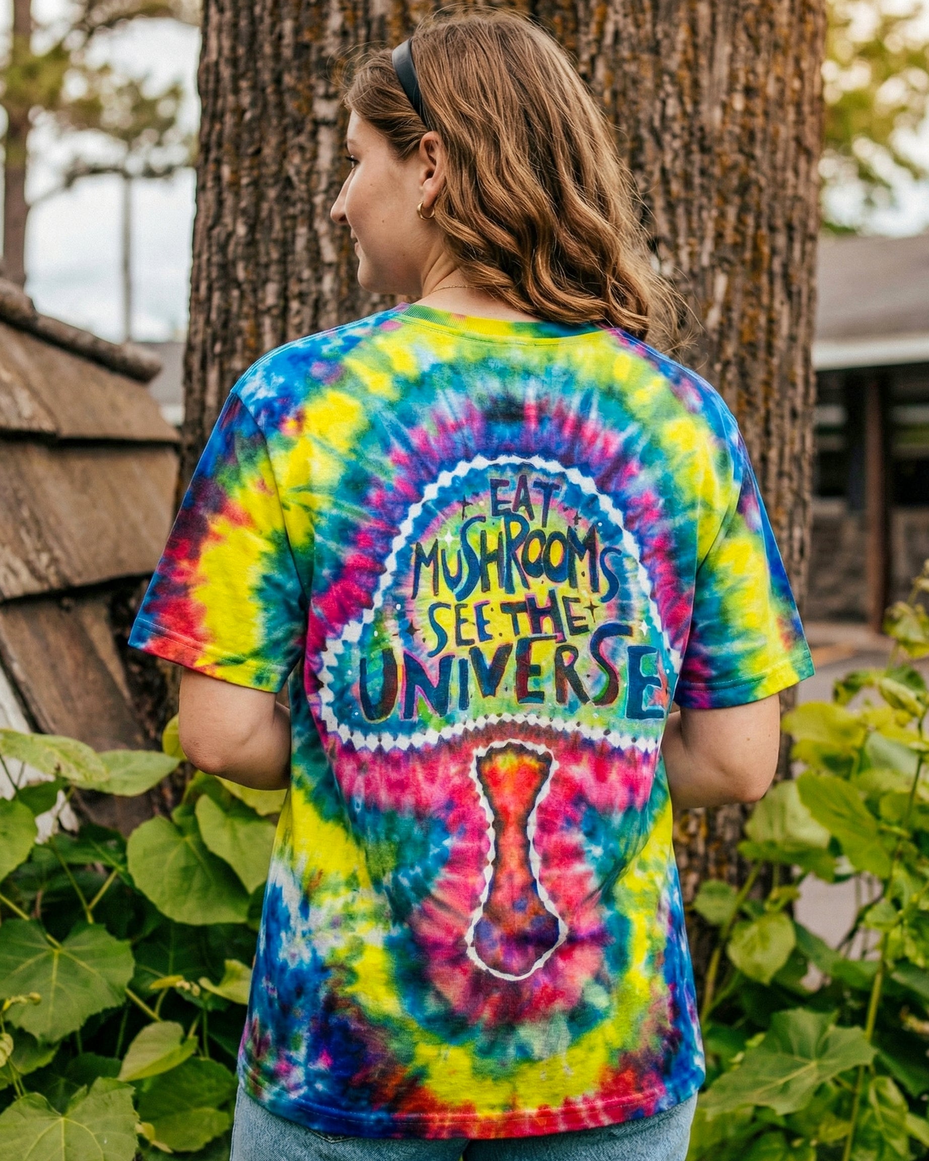 PSYCHEDELIC MUSHROOM SWIRL ALL OVER PRINT - KM0104262