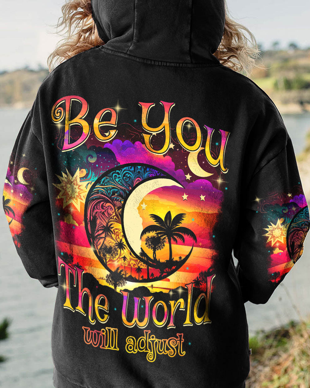 BE YOU THE WORLD WILL ADJUST ALL OVER PRINT - TYTM1703231