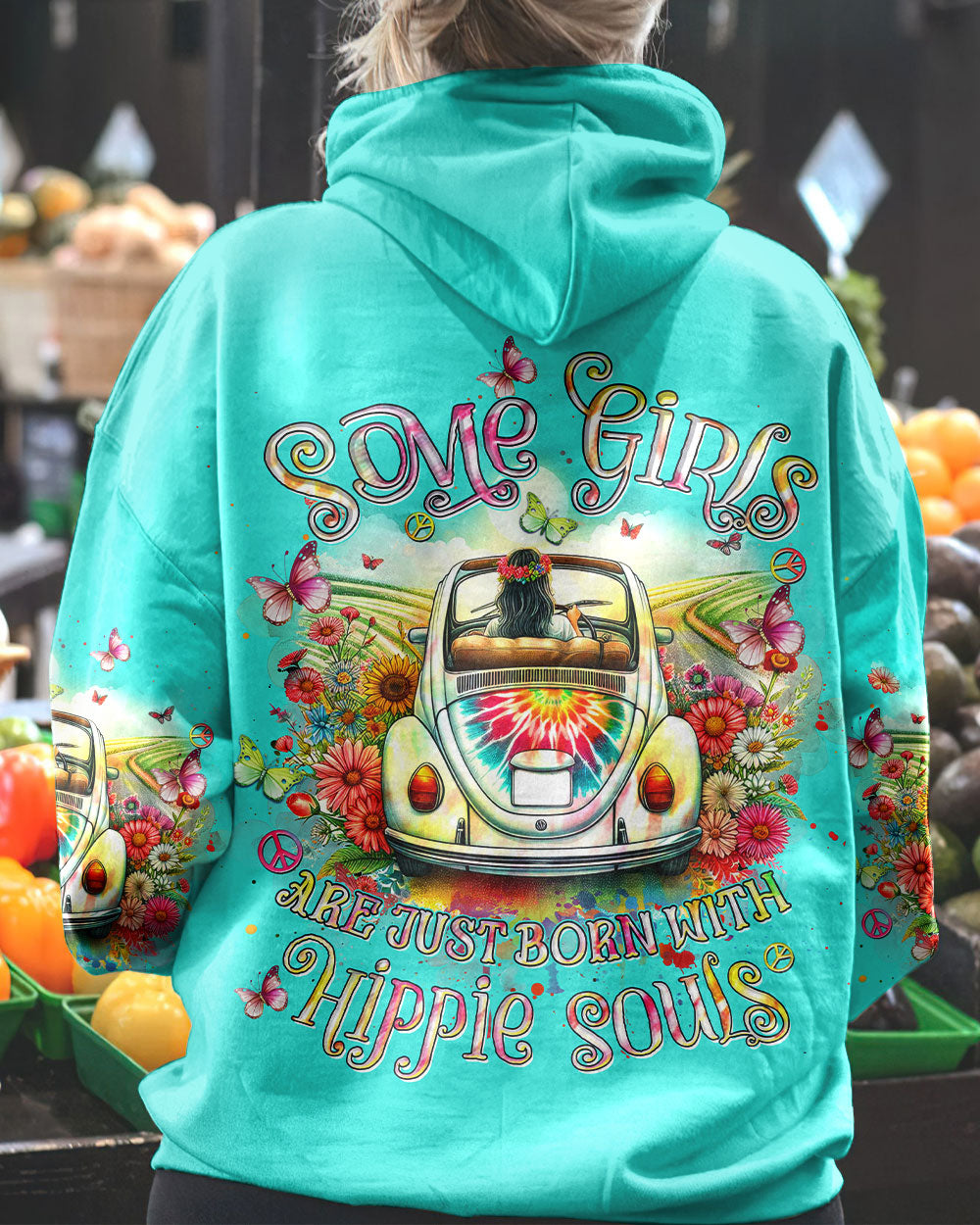 SOME GIRLS ARE JUST BORN WITH HIPPIE SOULS ALL OVER PRINT - YHHN1901243