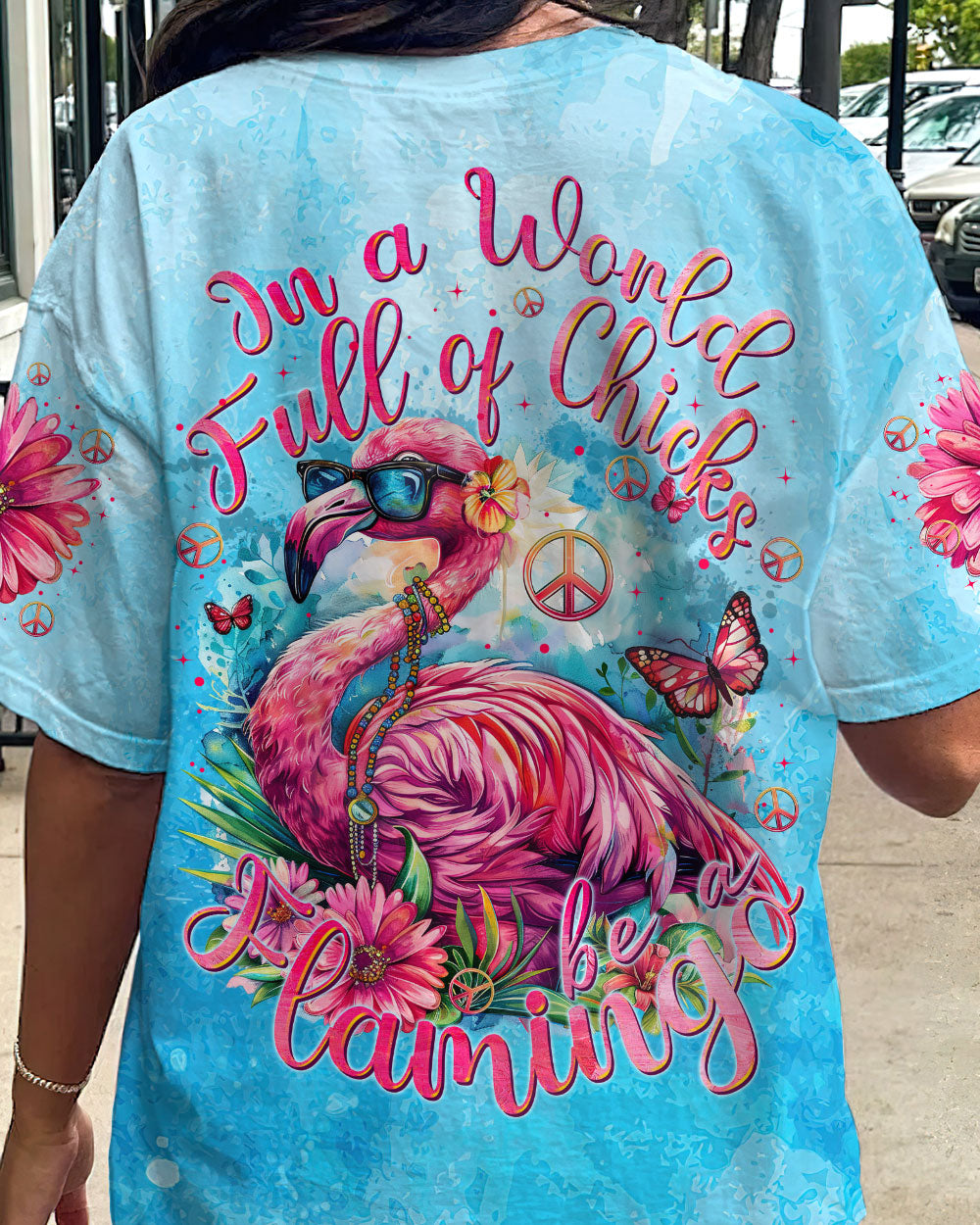 BE A FLAMINGO ALL OVER PRINT - TYTM1004243
