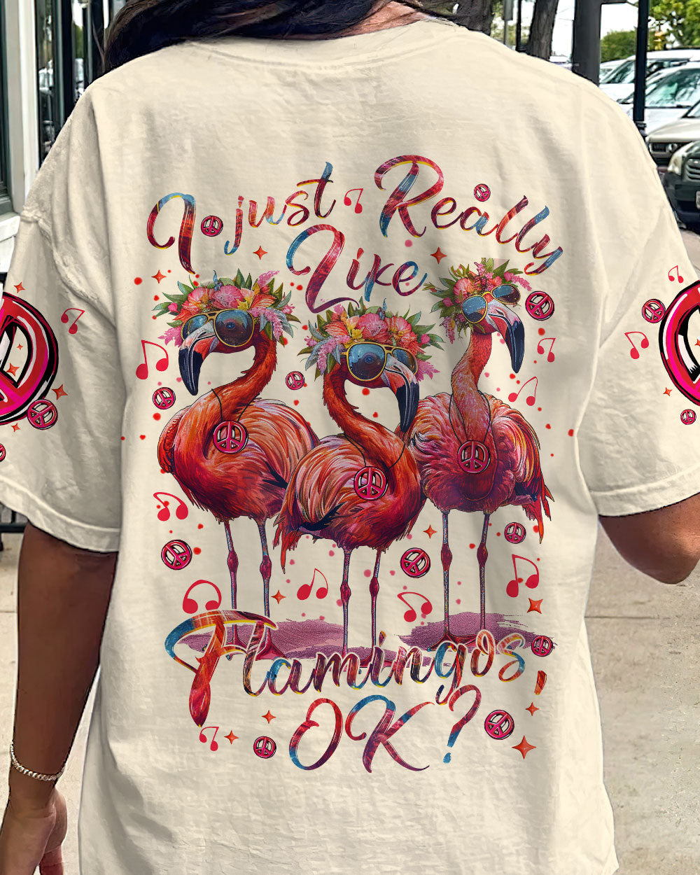 I JUST REALLY LIKE FLAMINGOS OK ALL OVER PRINT - TYTM1004242