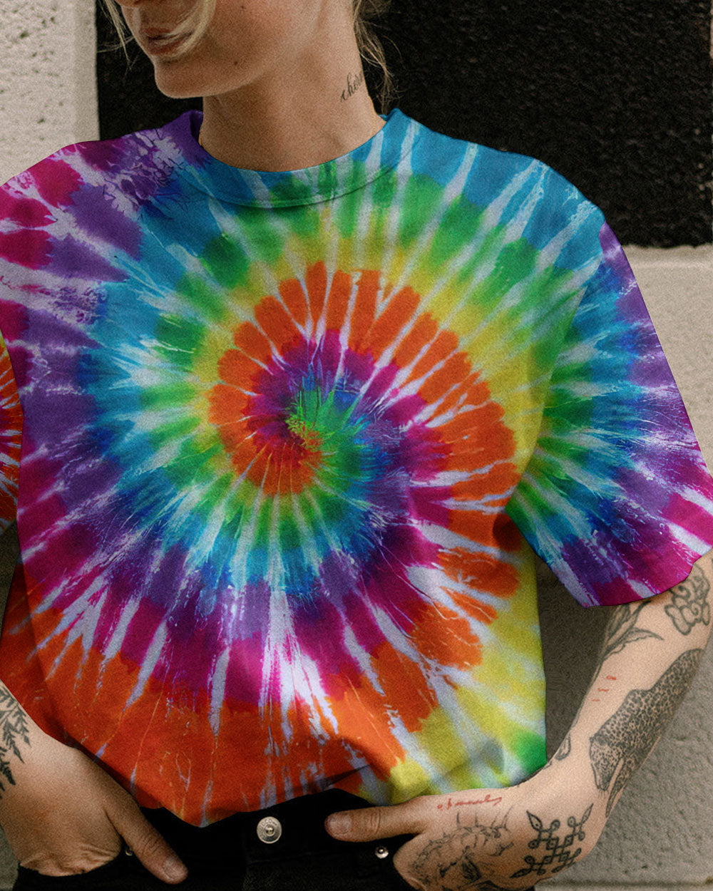 HIPPIE SOUL SUNFLOWER TIE DYE ALL OVER PRINT - TY1102231