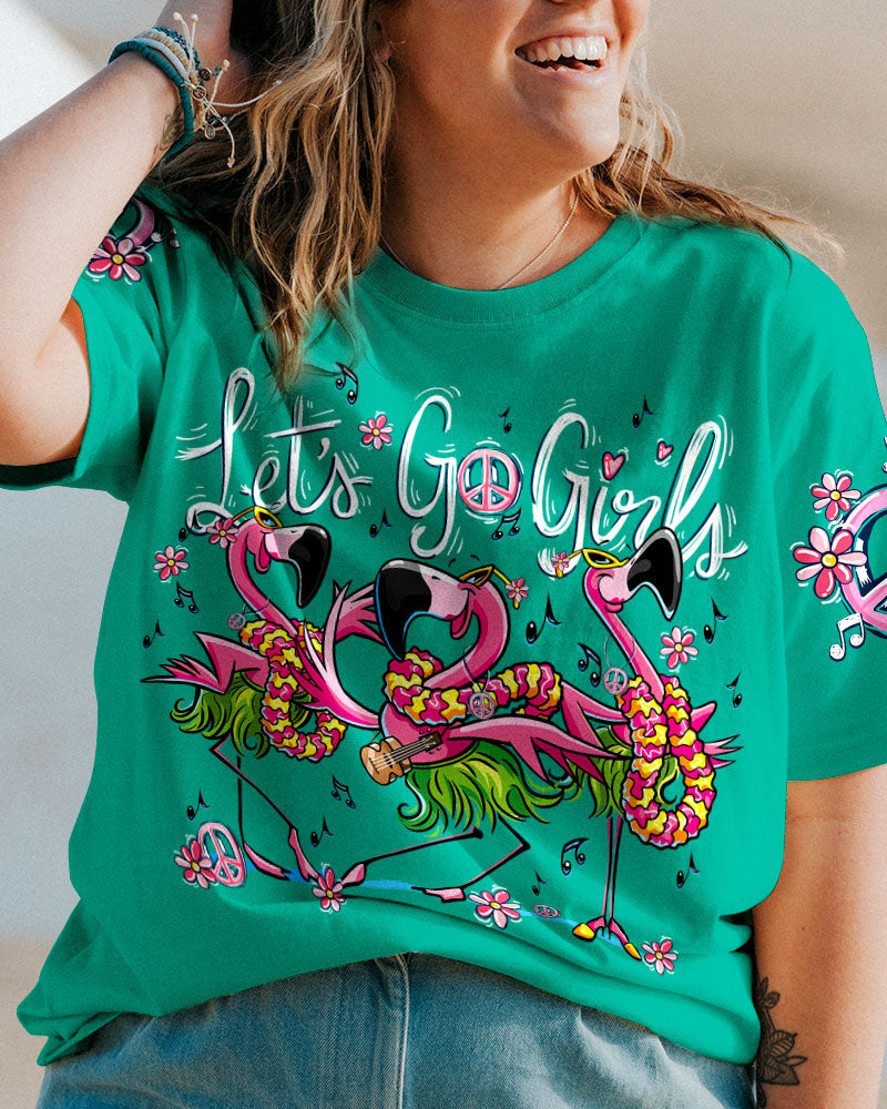 LET'S GO GIRLS FLAMINGO ALL OVER PRINT - TYTD2206234