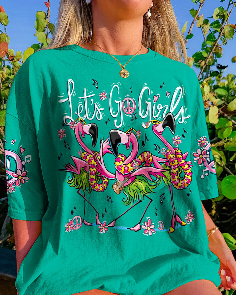 LET'S GO GIRLS FLAMINGO ALL OVER PRINT - TYTD2206234