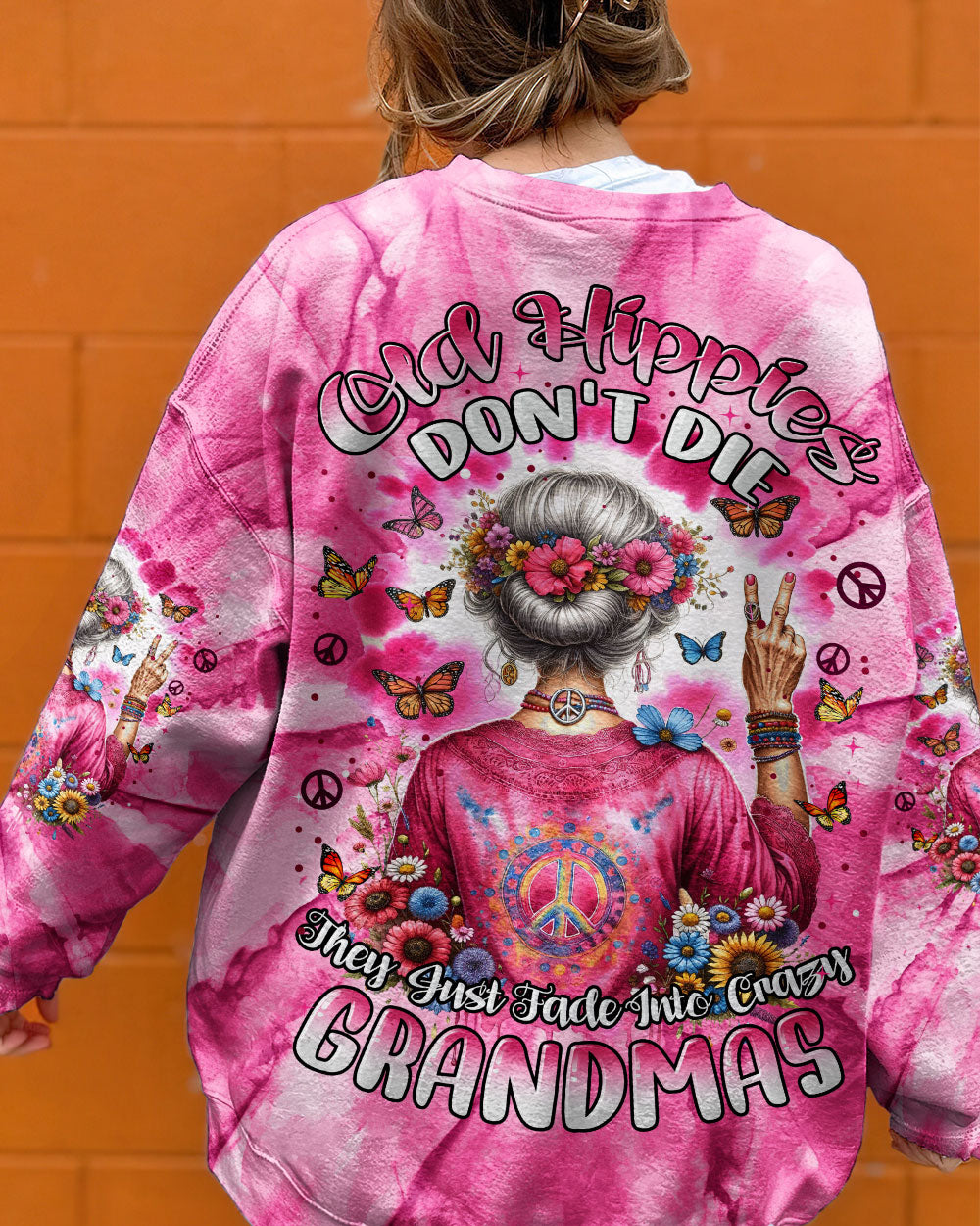 OLD HIPPIES PINK TIE DYE ALL OVER PRINT - TYTM0212231