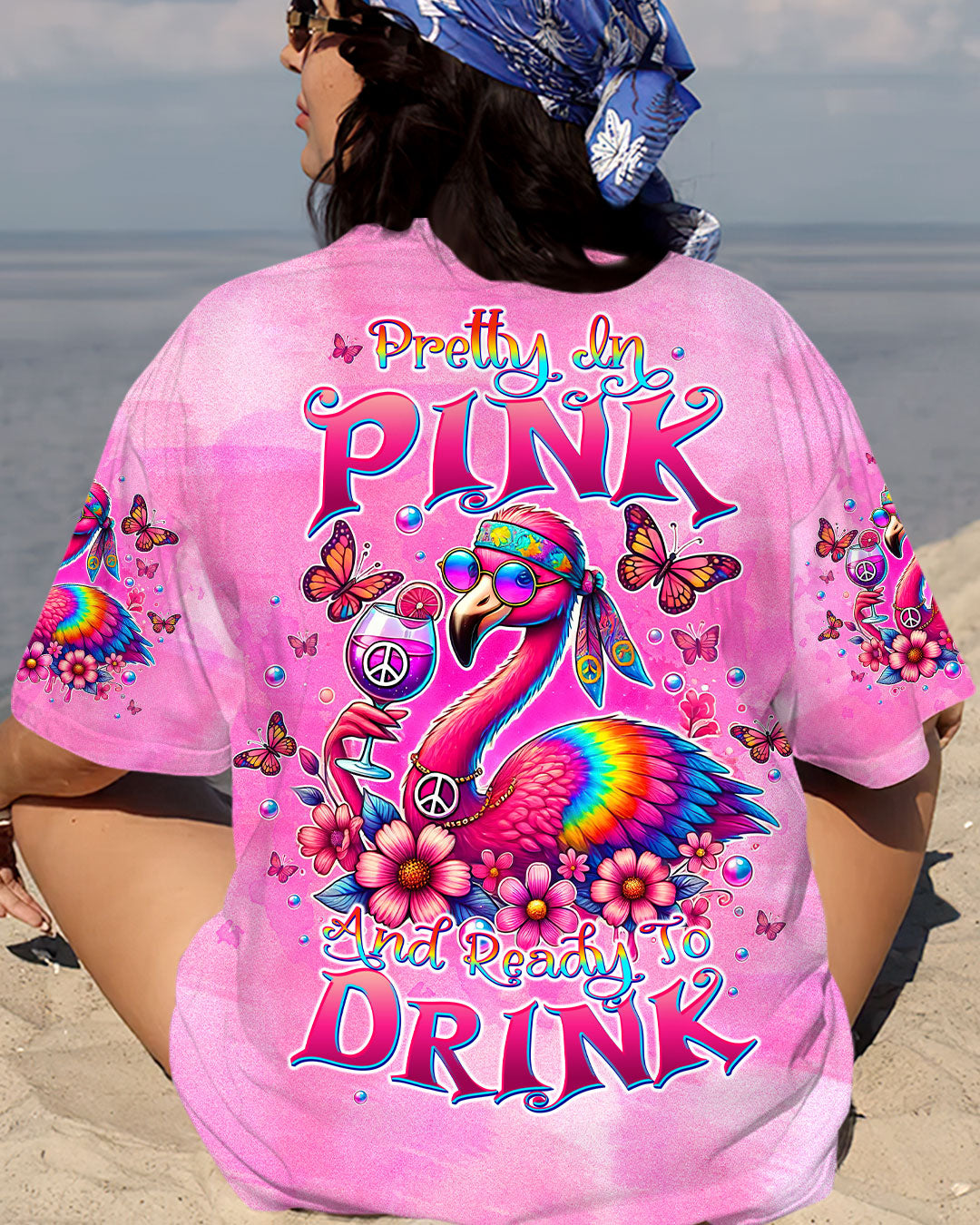PRETTY IN PINK FLAMINGO ALL OVER PRINT - TLTW2707241