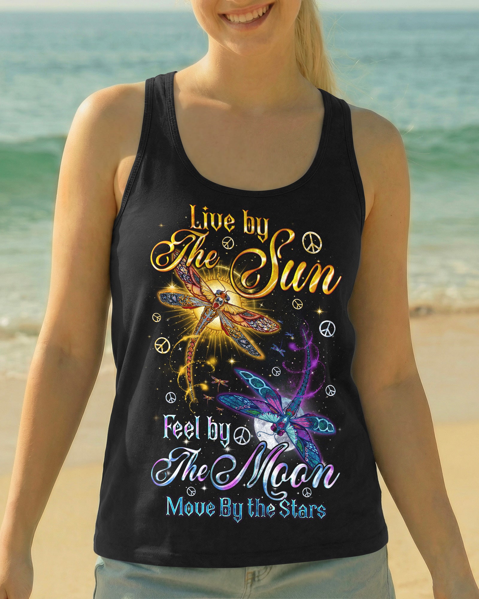 LIVE BY THE SUN DRAGONFLIES ALL OVER PRINT - TYQY0402262