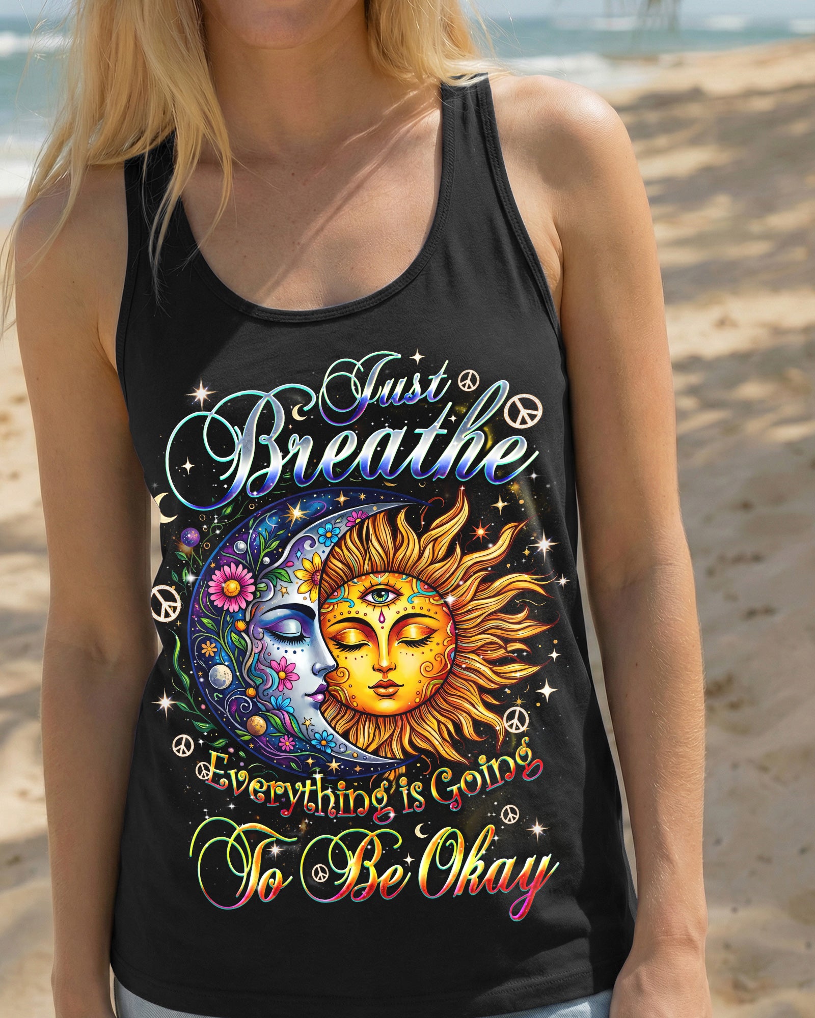 JUST BREATHE SUN AND MOON ALL OVER PRINT - TYQY2104261
