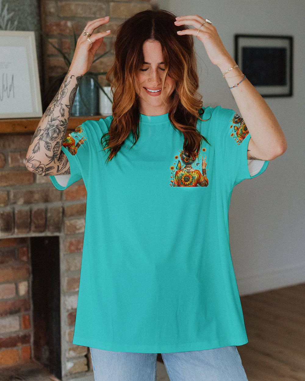 I WALK AROUND LIKE I'M OK ALL OVER PRINT - TYTD1405241