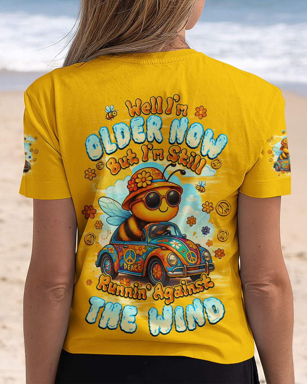 RUNNING AGAINST THE WIND BEE HIPPIE ALL OVER PRINT - TYQY0307252