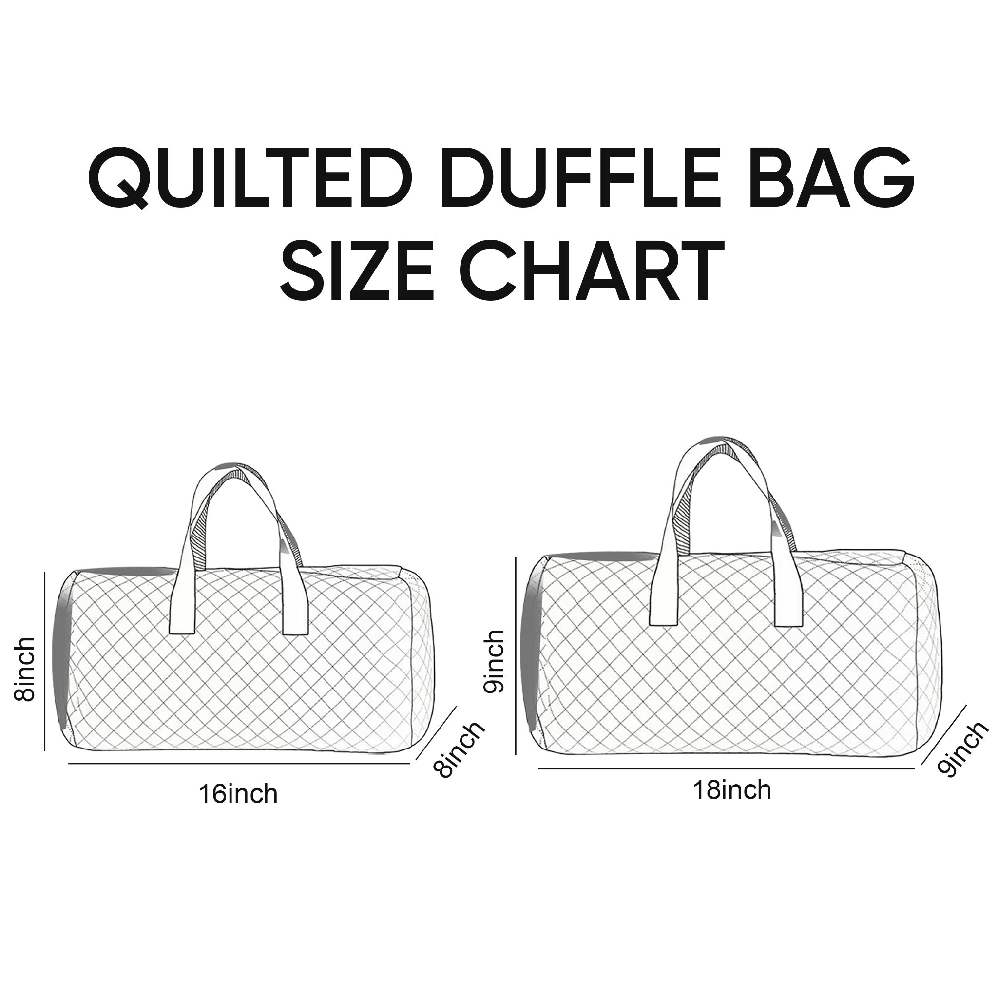 Floral Serenity Quilted Duffle Bag GFTOQA1804