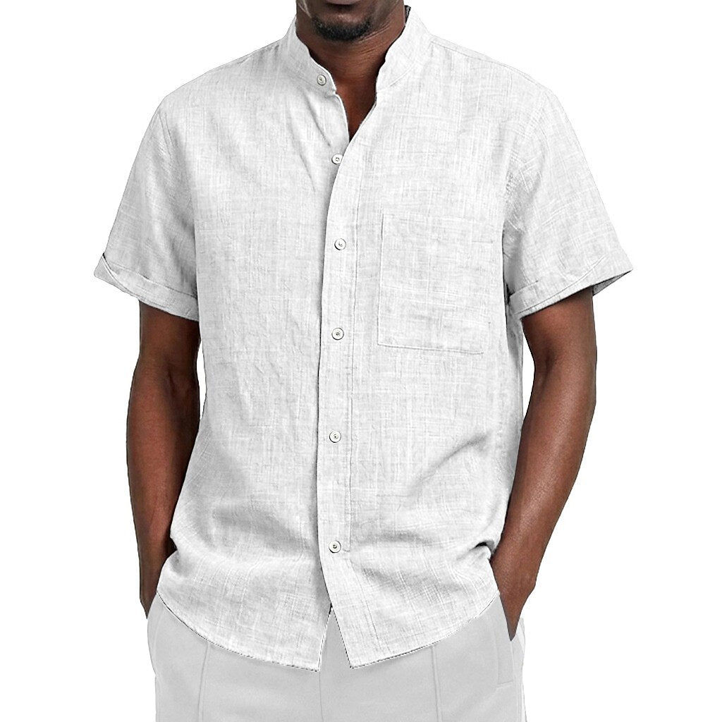 Classic Linen Button-Up Shirt