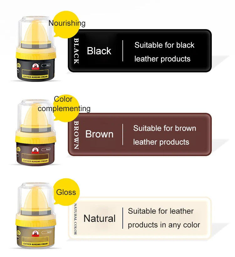 🔥Hot Sale 50% OFF!!⚡Leather Repair Cream Liquid Shoe Polish