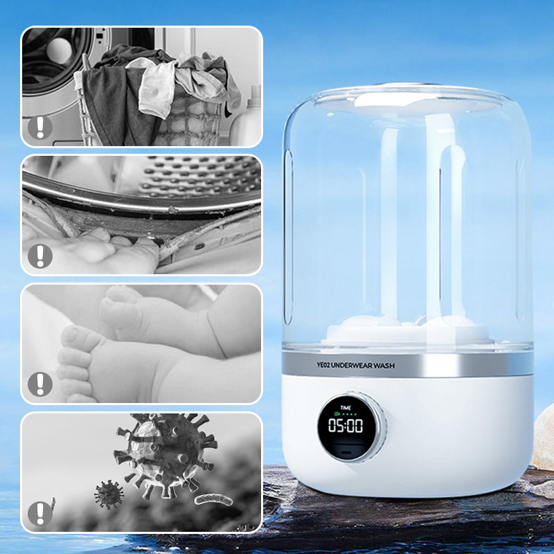 😍Portable Rechargeable Mini Washing Machine for Underwear！🩲