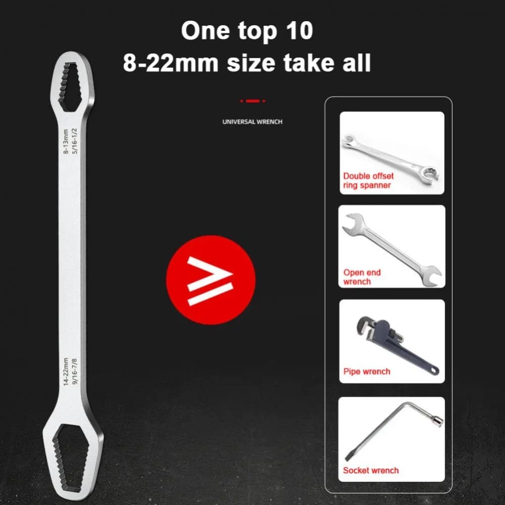 🌈🔧 8-22mm Universal Wrench Receive a FREE 3-17mm Universal Wrench!🔧