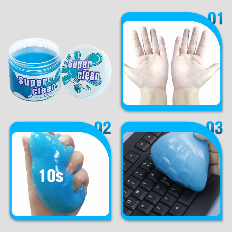 👍Ultra-strong adhesion&Stain finisher💡Universal Sticky Cleaning Gel