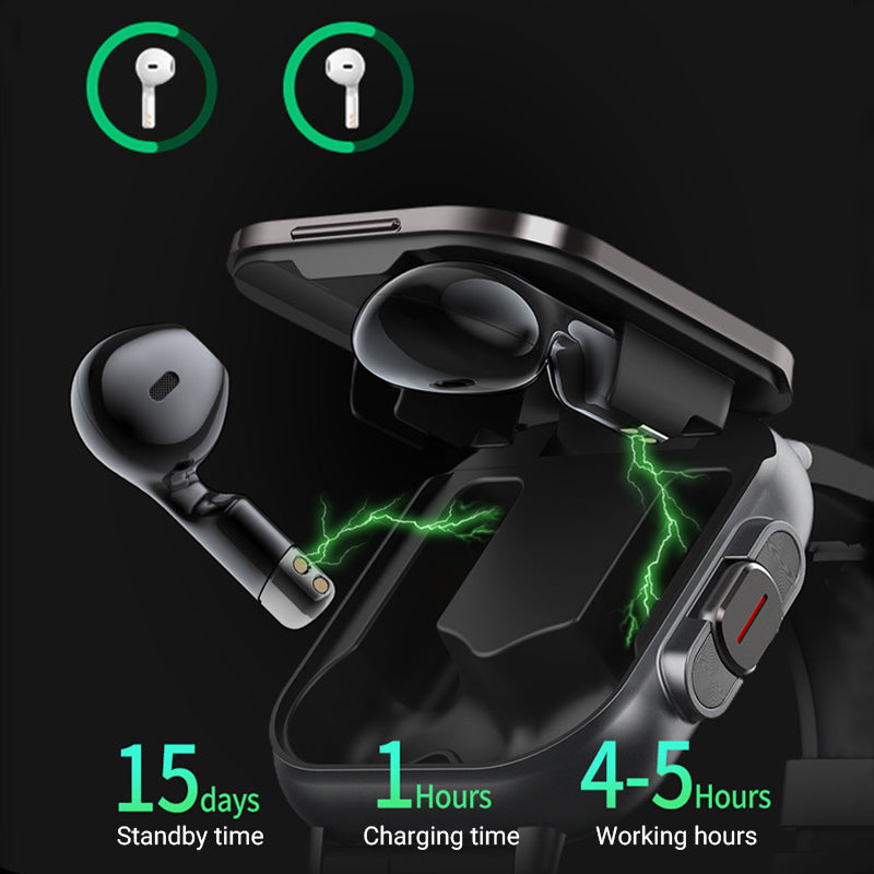 2-in-1 Smart Bluetooth Sports Watch Headphones