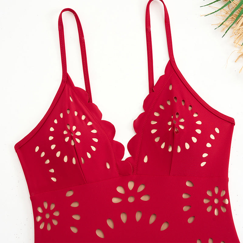 ✨Women’s Sexy One Piece Swimsuit with Matching Swim Long Skirt💕